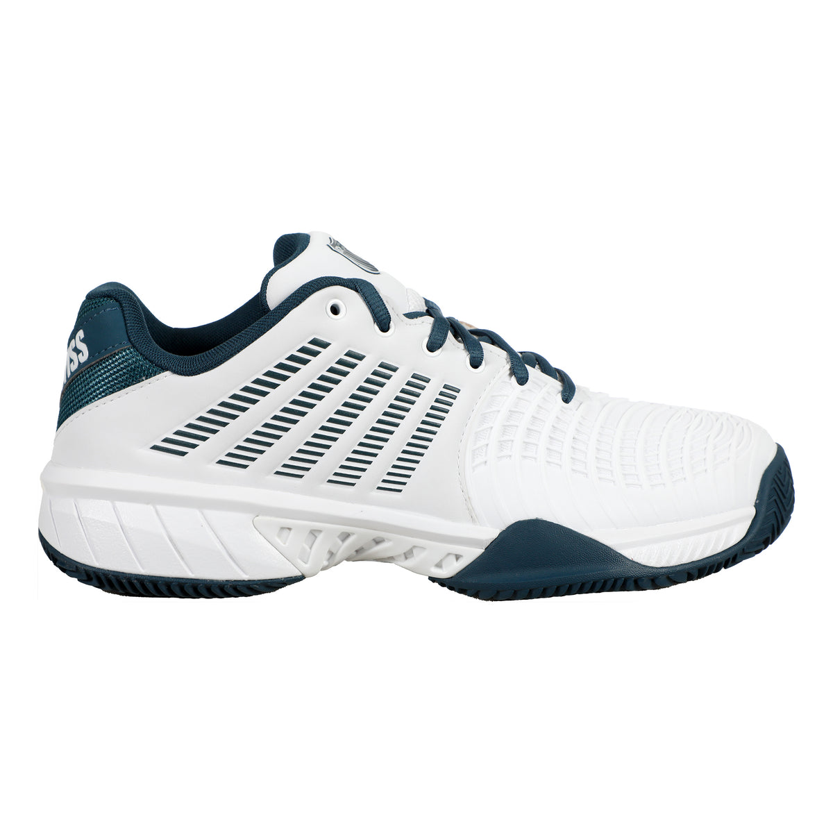 K-Swiss Express Light 3 Scarpa per terra rossa Uomini - bianco, grigio chiaro