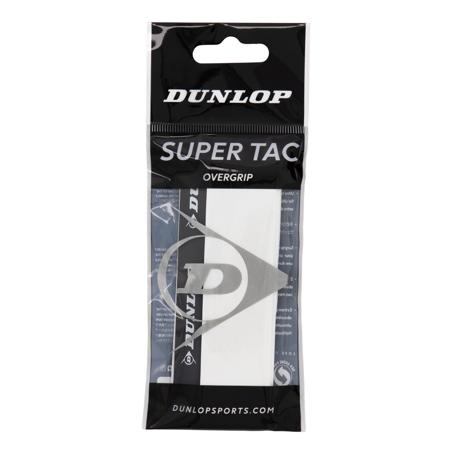 Dunlop Super Tac Confezione Da 1-Bianco