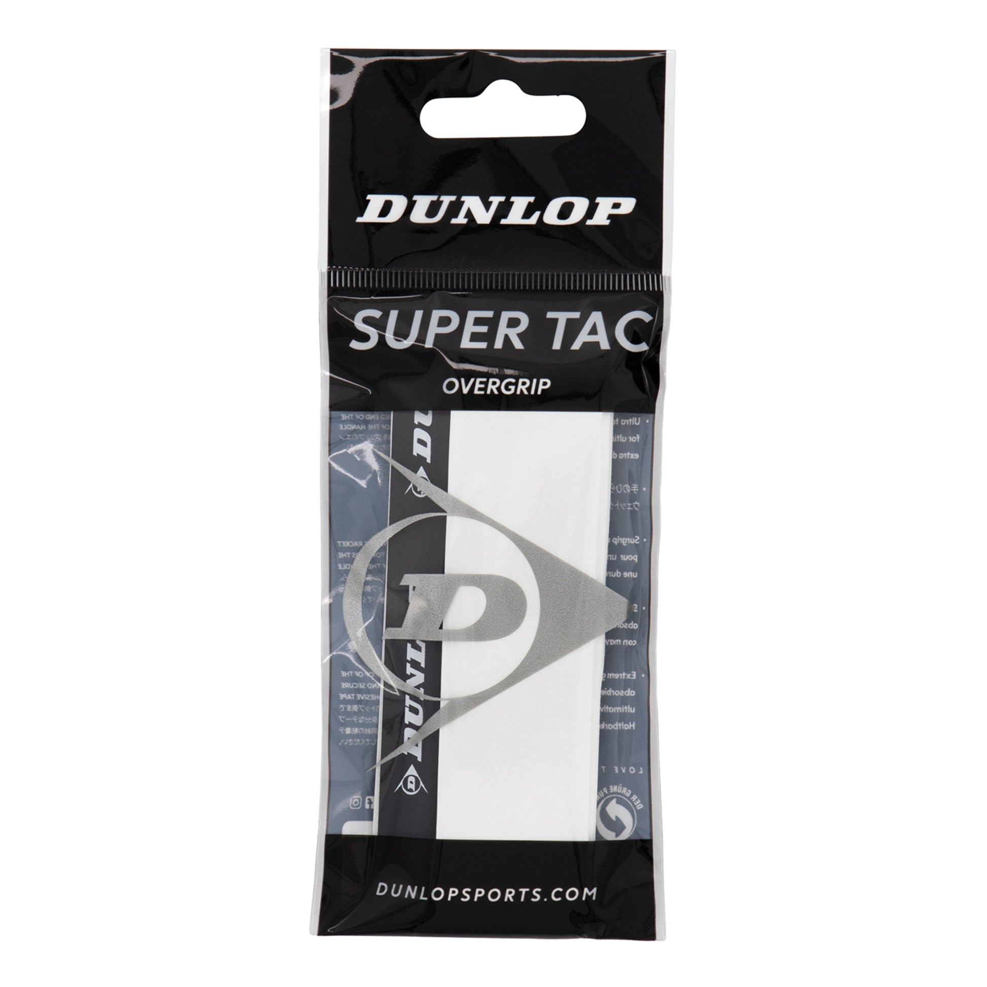 Dunlop Super Tac Confezione Da 1-Bianco