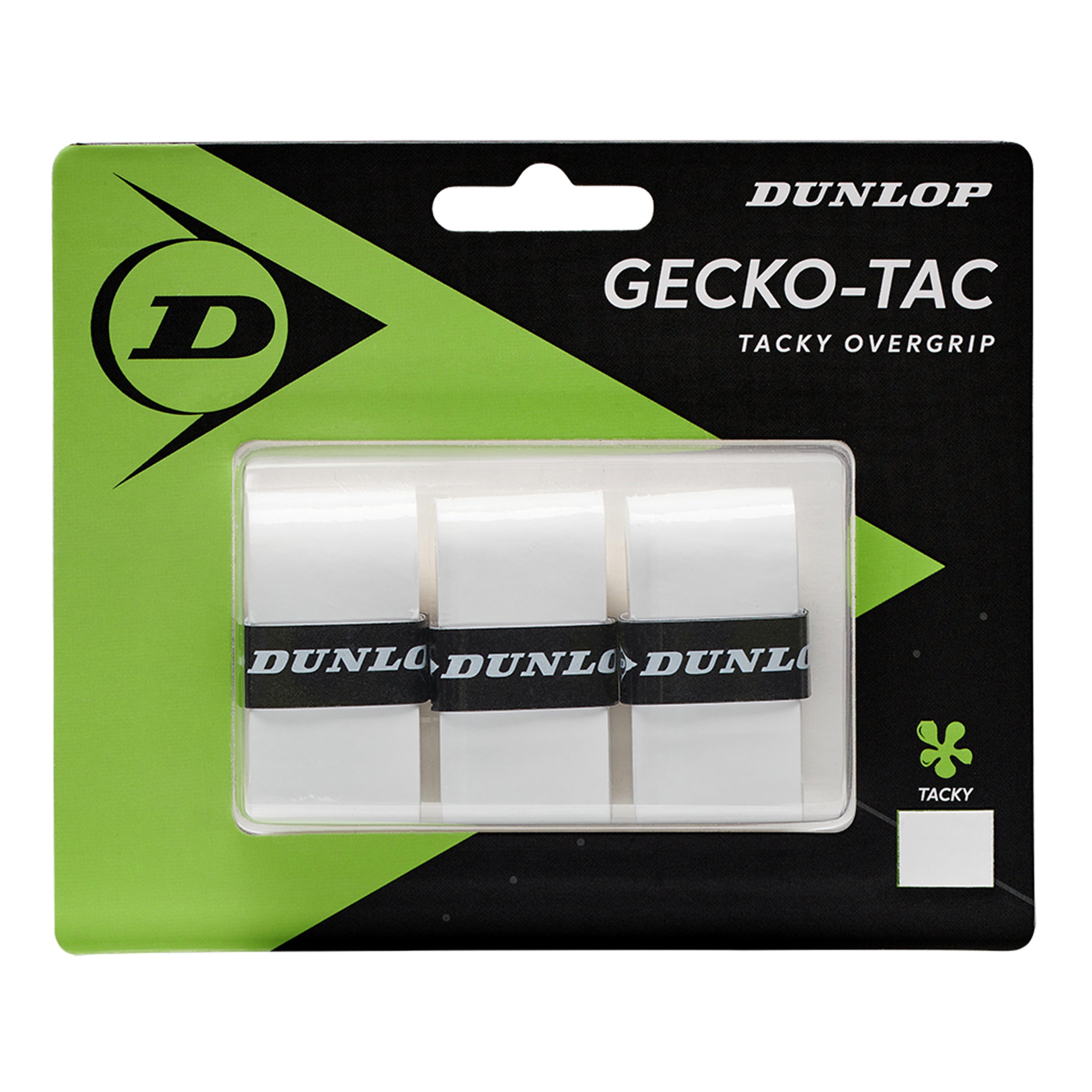 Dunlop Gecko-Tac Confezione Da 3-Bianco