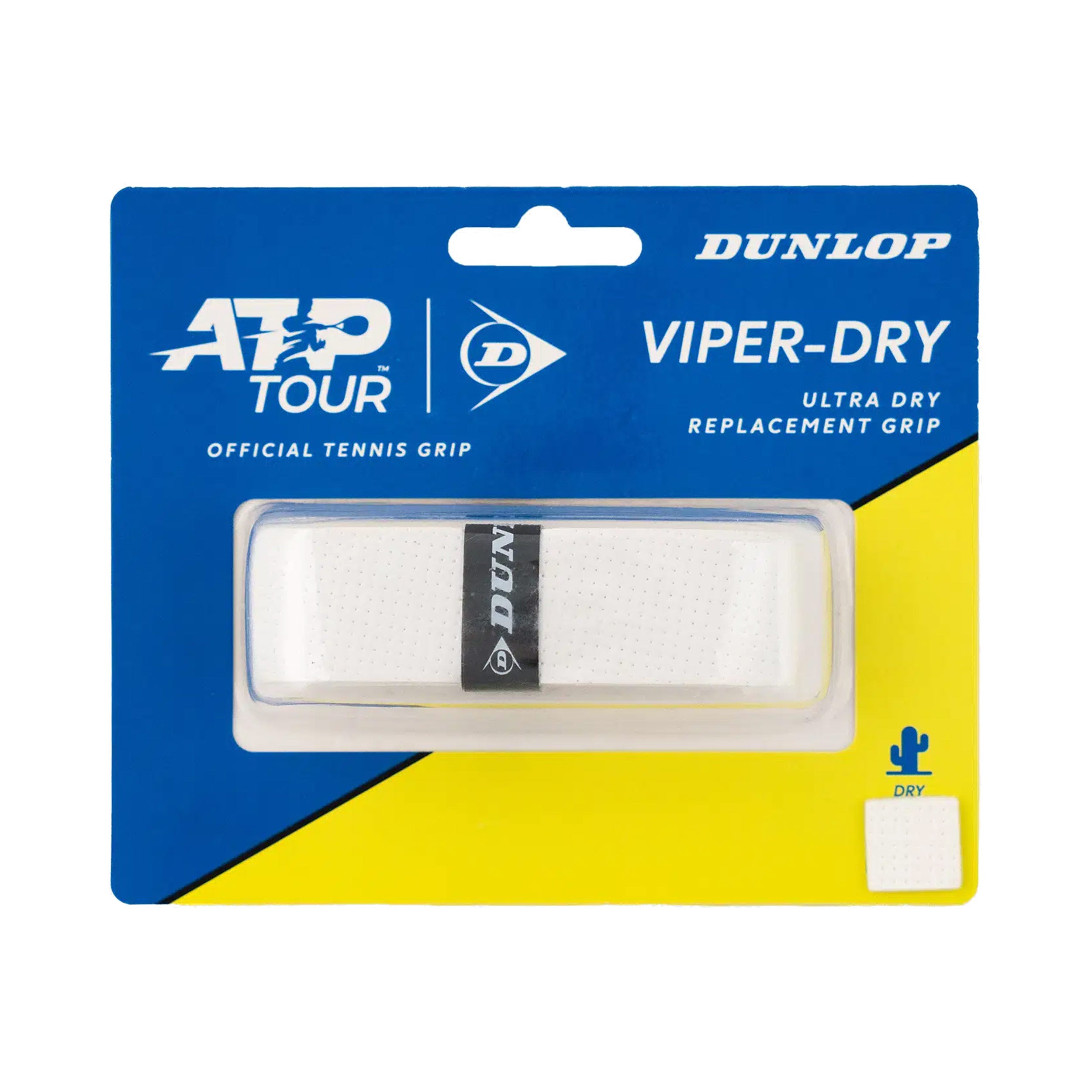 Dunlop ATP Viperdry Replacement Grip Confezione da 1 - bianco