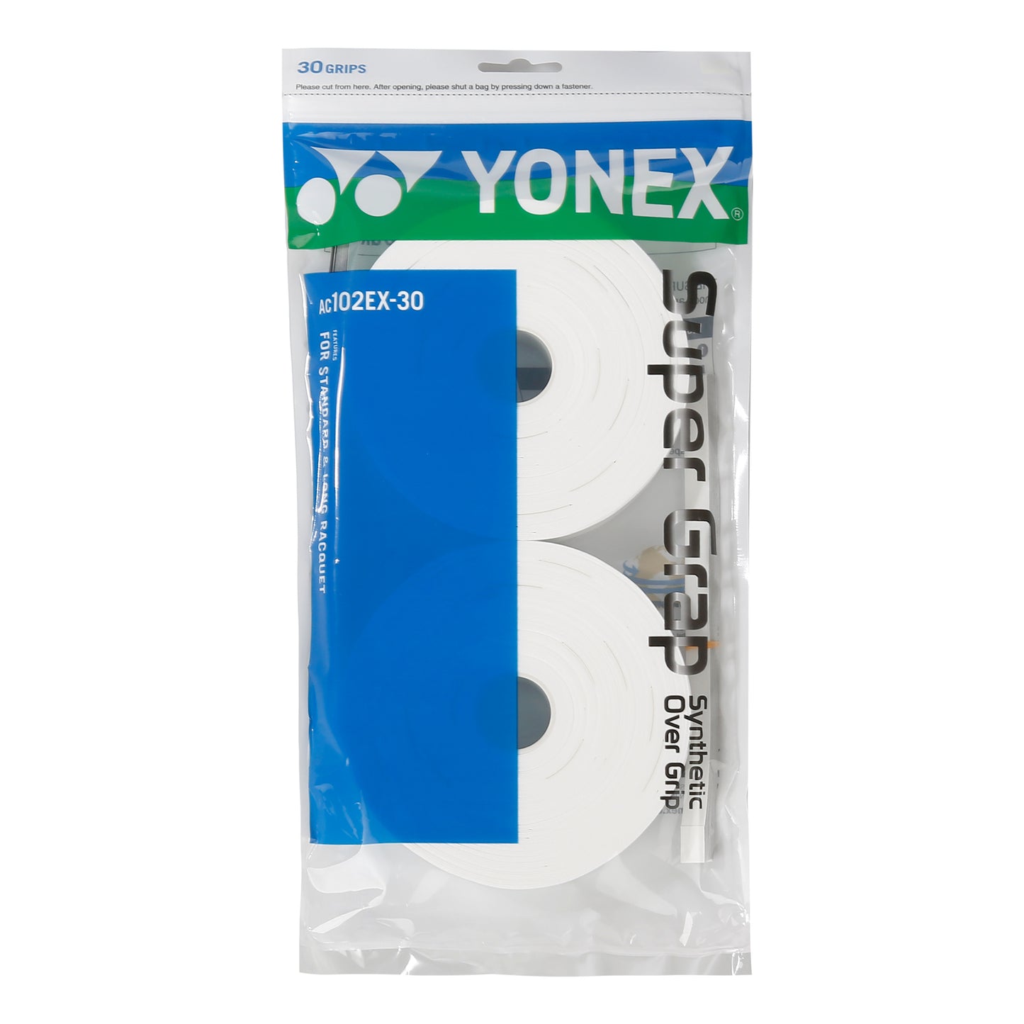 Yonex Super Grap Confezione Da 30-Bianco