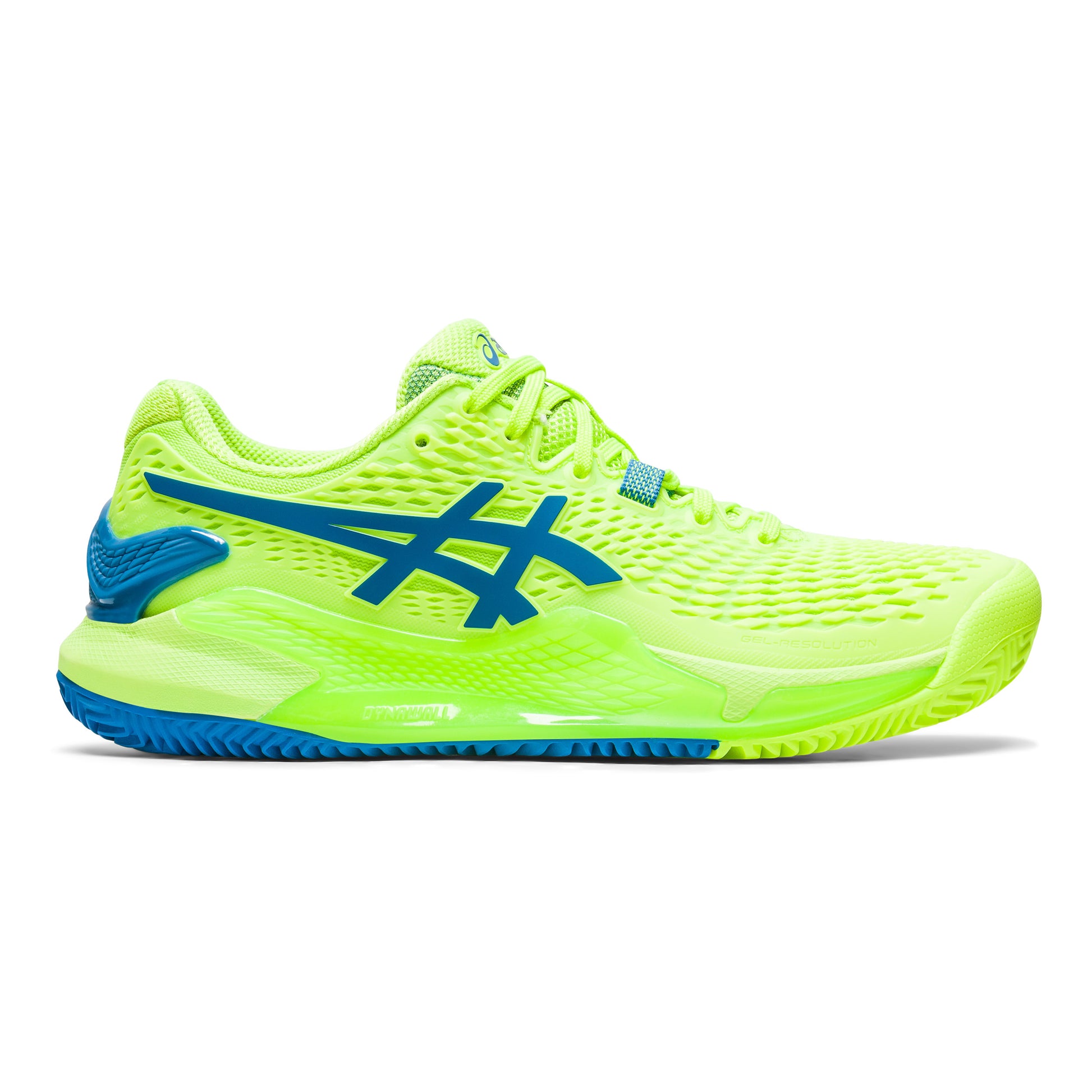 ASICS Gel-Resolution 9 Scarpa per terra rossa Donna - verde neon, blu