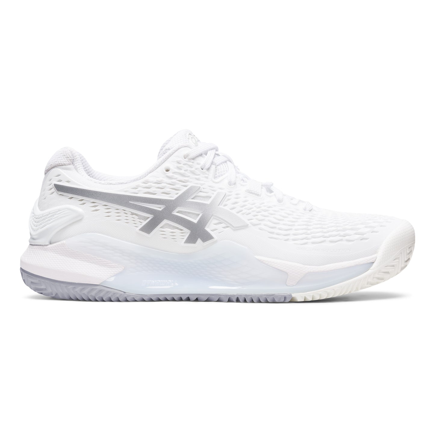 ASICS Gel-Resolution 9 Scarpa per terra rossa Donna - bianco, argento