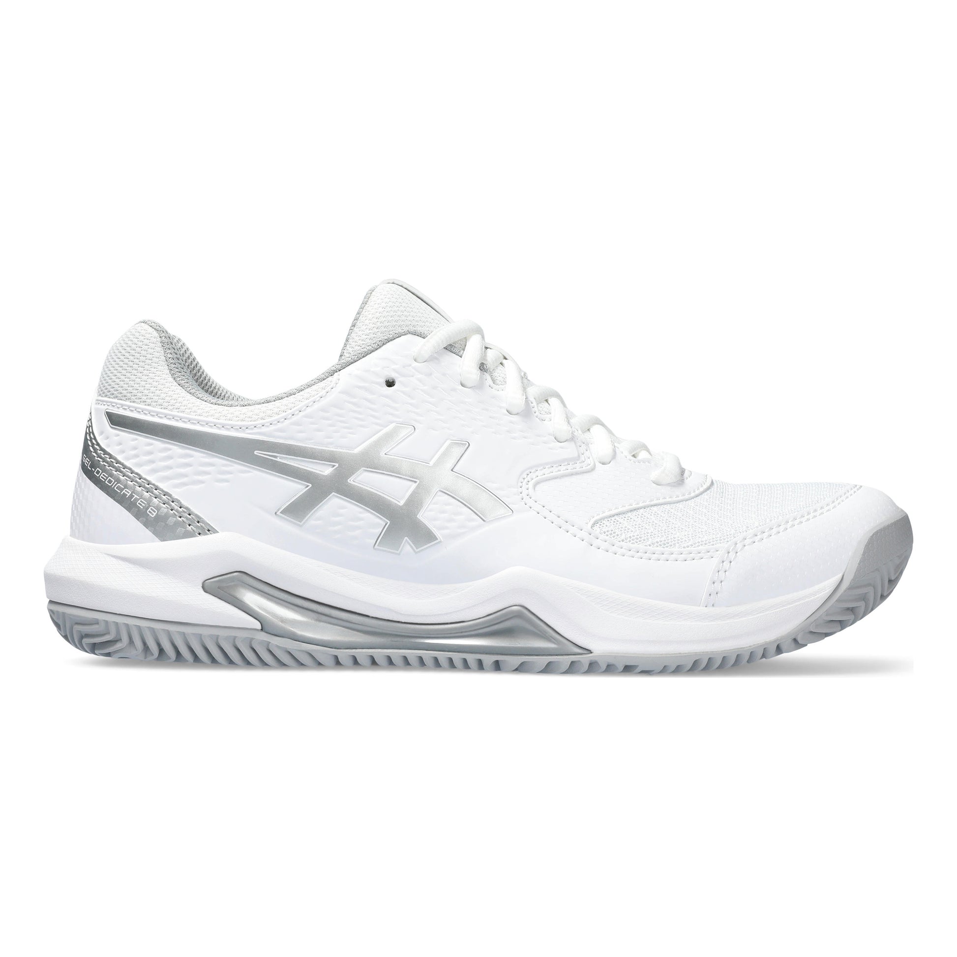 ASICS Gel-Dedicate 8 Scarpa per terra rossa Donna - bianco, argento
