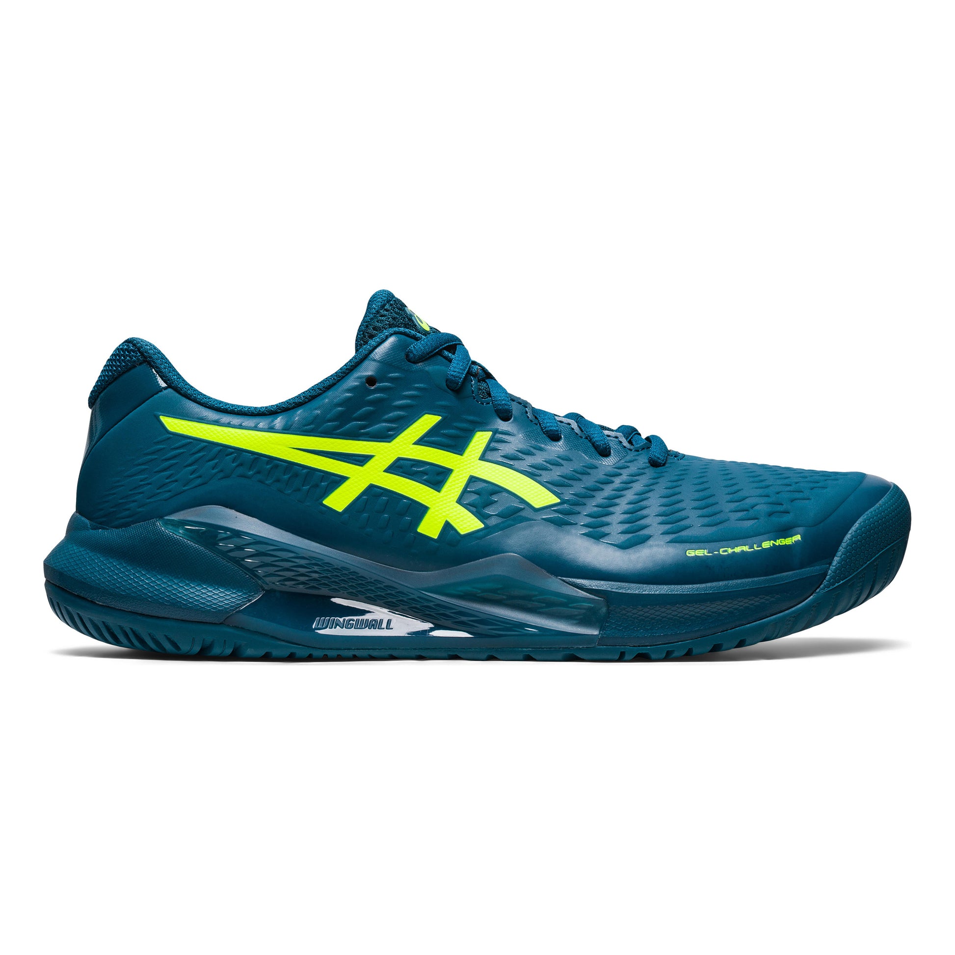ASICS Gel-Challenger 14 Scarpa per tutte le superfici Uomini - color petrolio, giallo neon