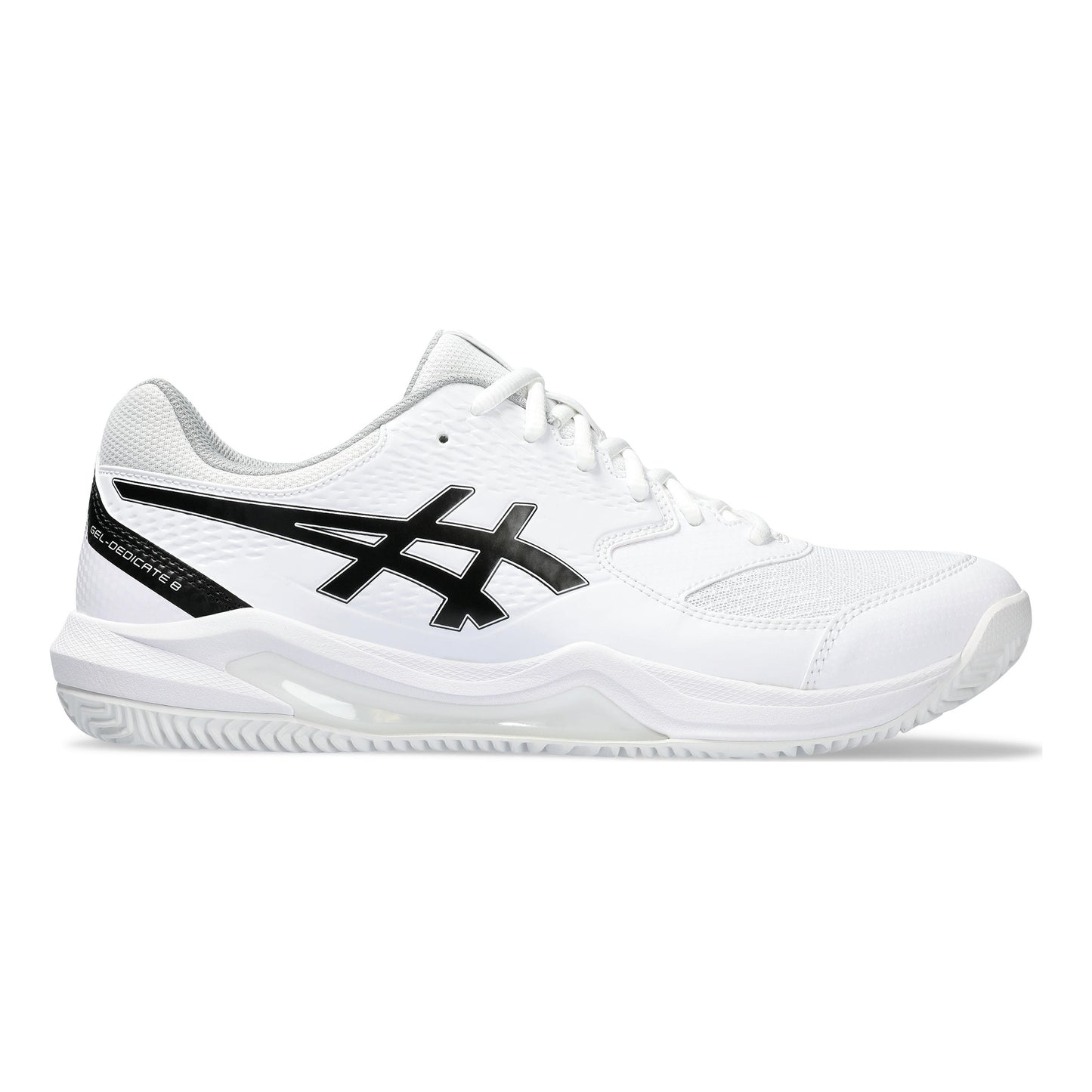 ASICS Gel-Dedicate 8 Scarpa per terra rossa Uomini - bianco, nero