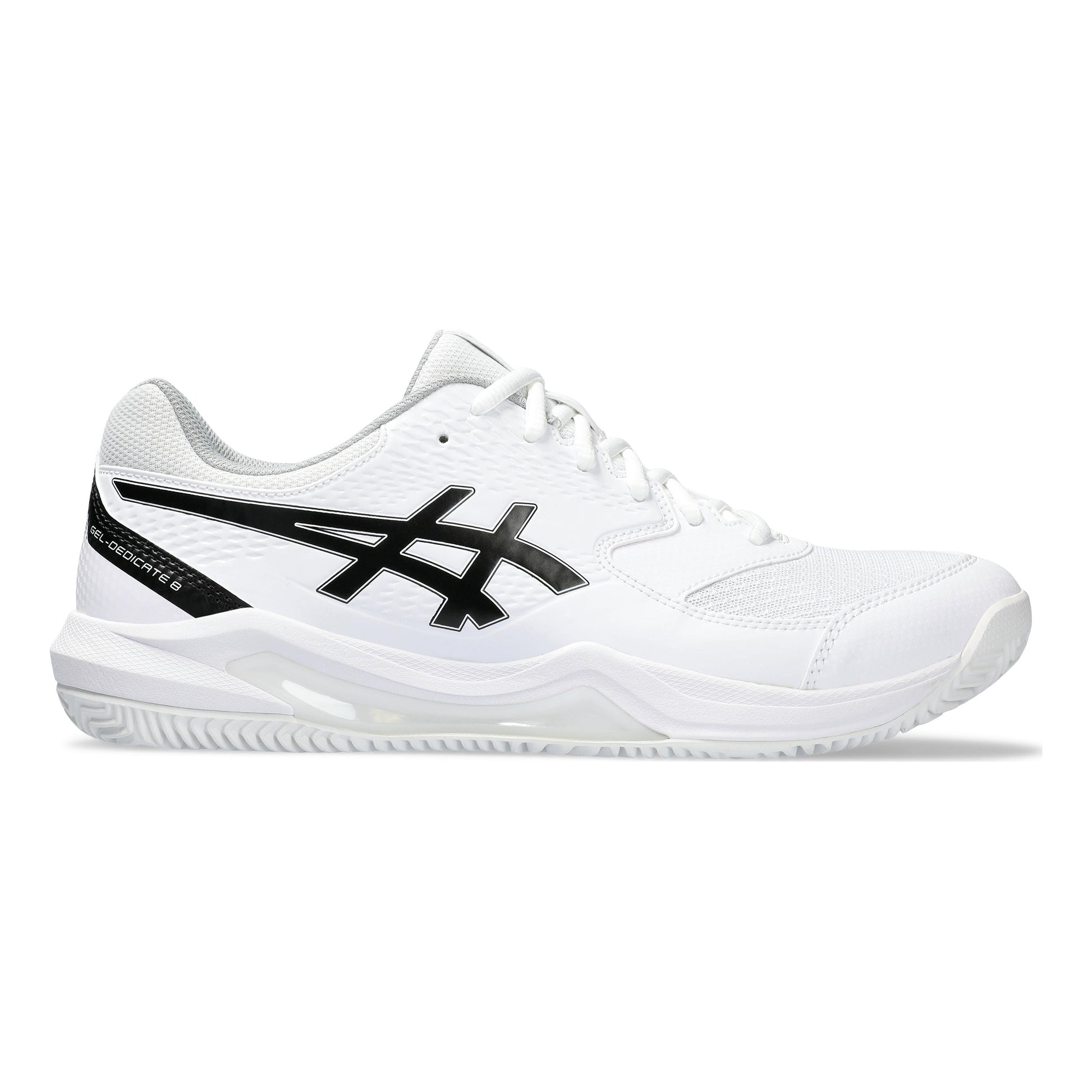 ASICS Gel-Dedicate 8 Scarpa per terra rossa Uomini - bianco, nero