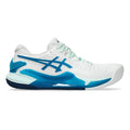 Gel-Resolution 9 Scarpa per terra rossa Donna - bianco, blu