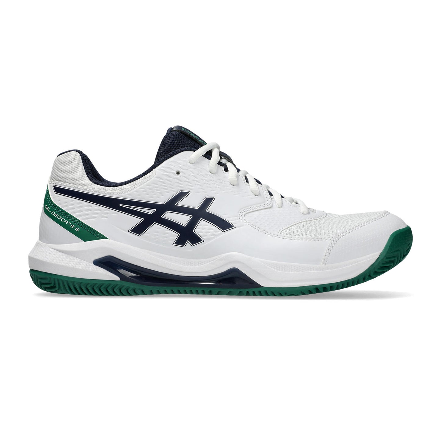 ASICS Gel-Dedicate 8 Scarpa per terra rossa Uomini - bianco, verde