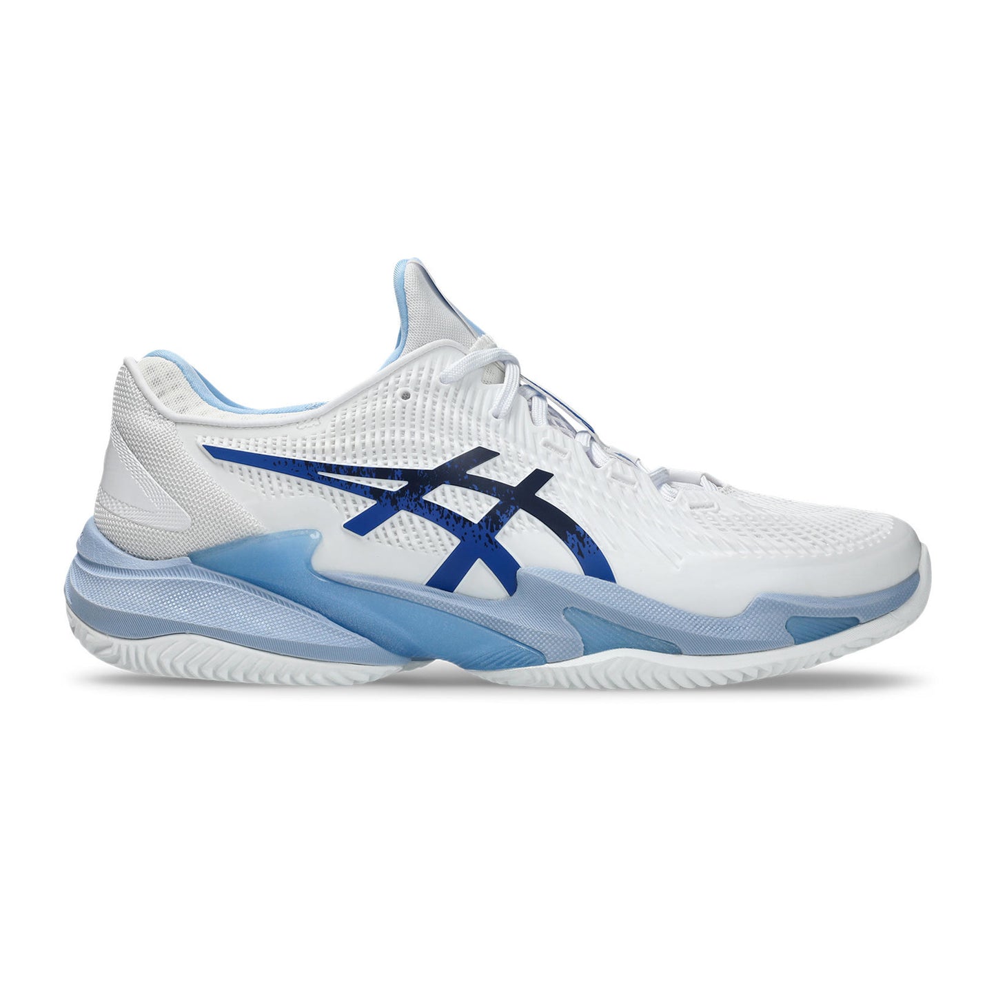 ASICS Court FF 3 Novak Scarpa per terra rossa Uomini - bianco, turchese