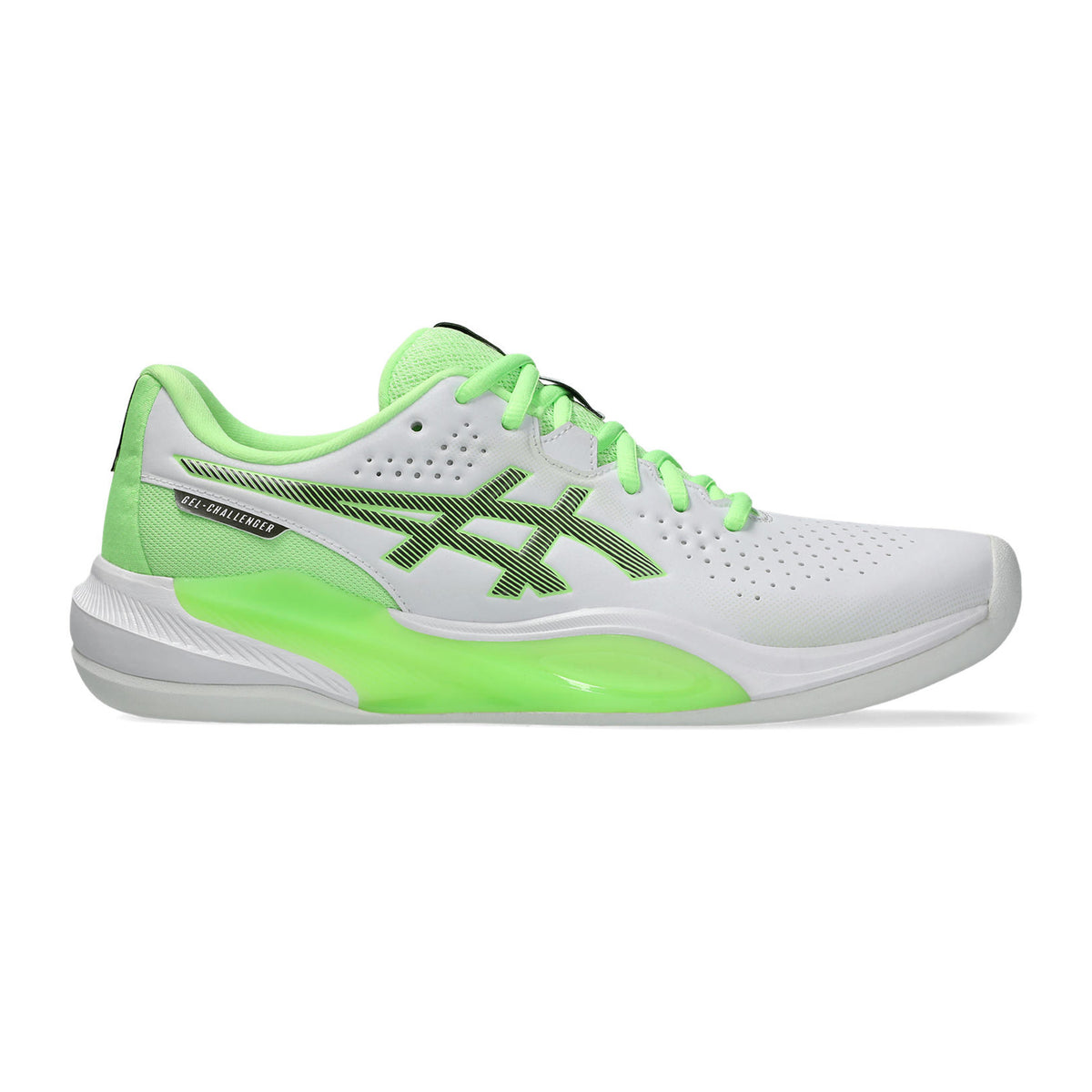 ASICS Gel-Challenger 15 Scarpa per tappeto Uomini - bianco, verde neon