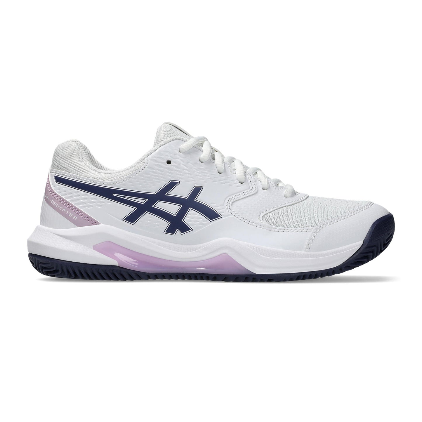 ASICS Gel-Dedicate 8 Scarpa per terra rossa Donna - bianco, blu scuro