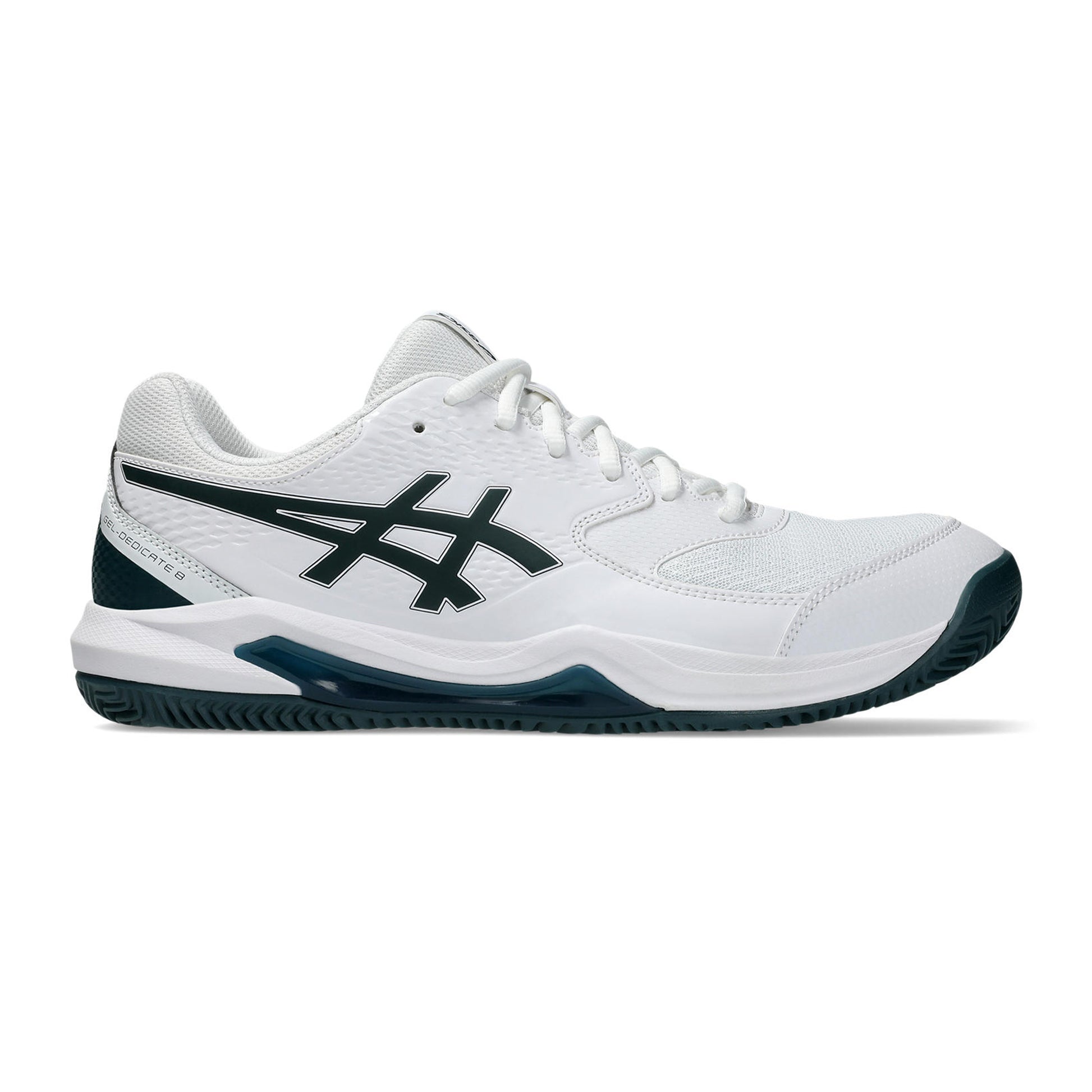ASICS Gel-Dedicate 8 Scarpa per terra rossa Uomini - bianco, verde scuro