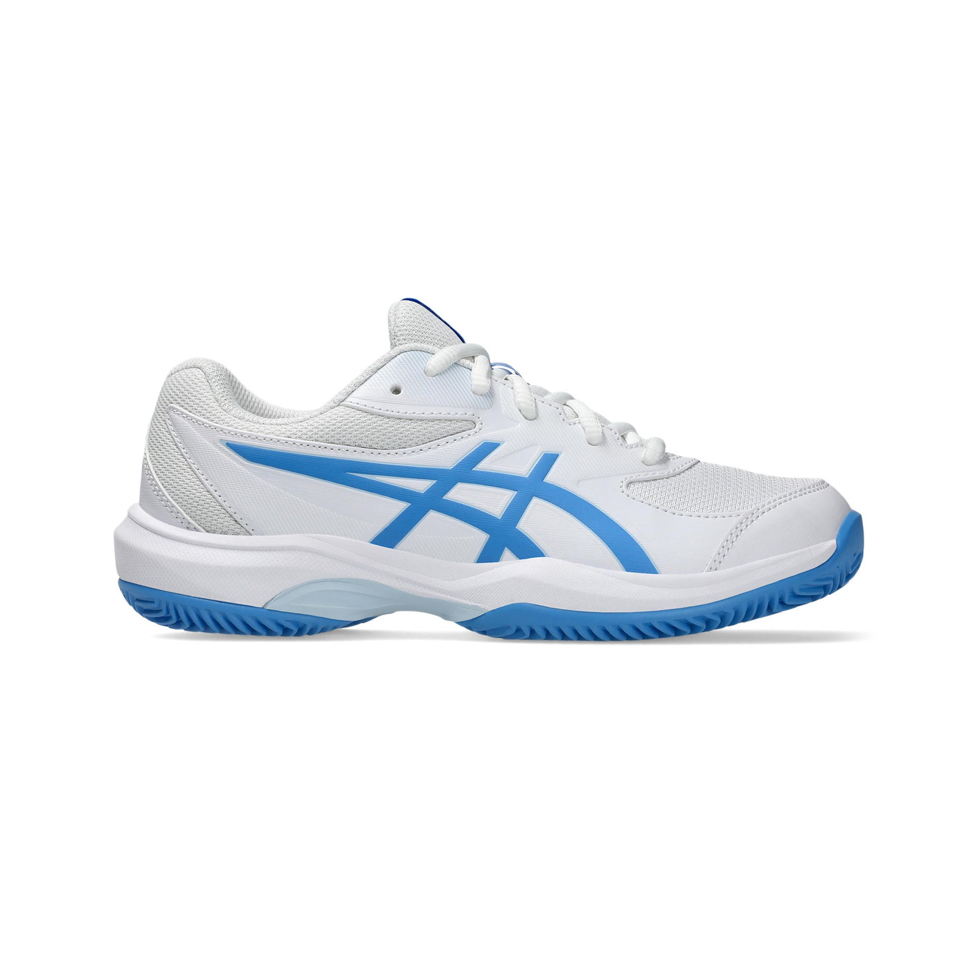 ASICS Gel-Game Gs/OC Scarpa per terra rossa Bambini - bianco, blu
