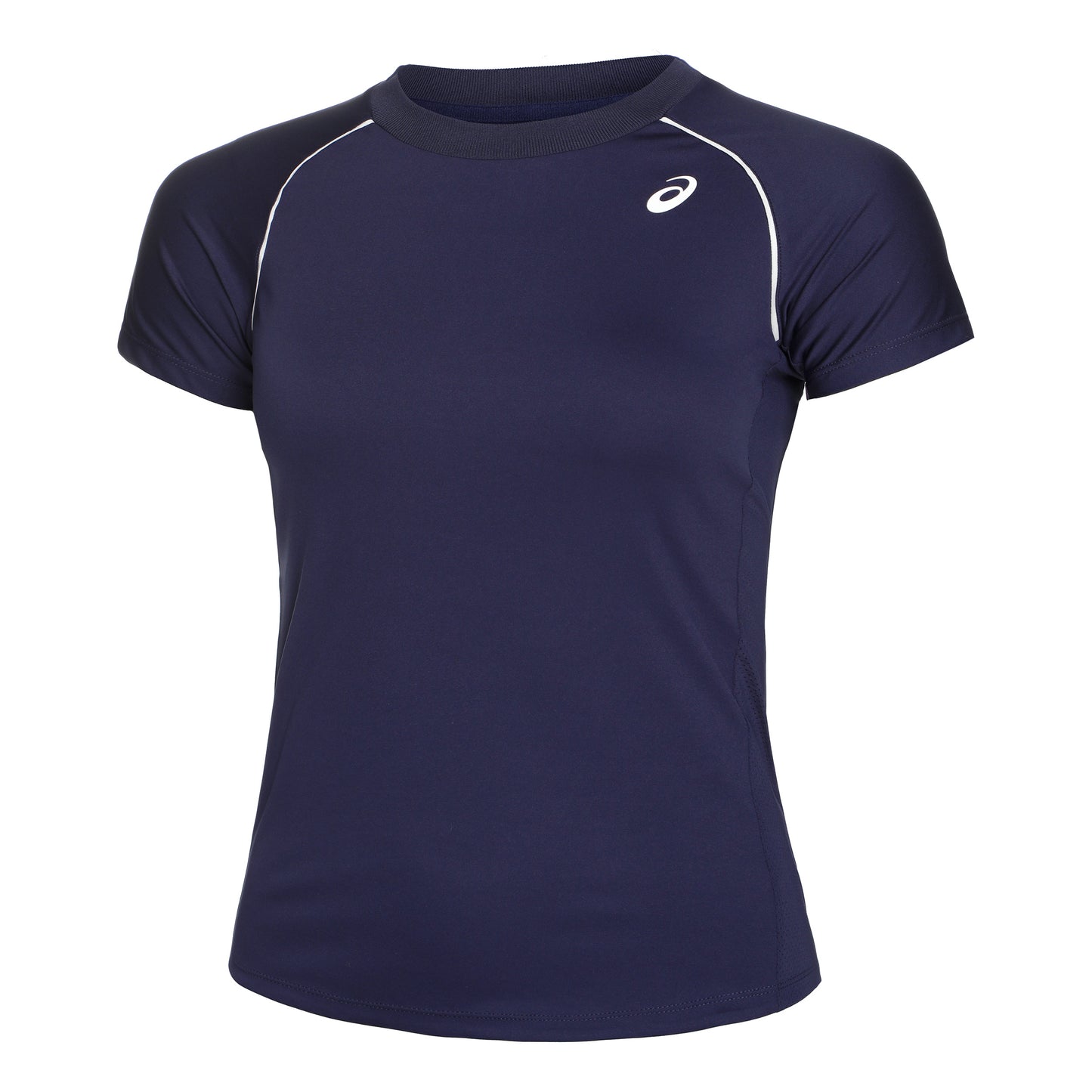 ASICS Piping Maglietta Donna - blu scuro, bianco