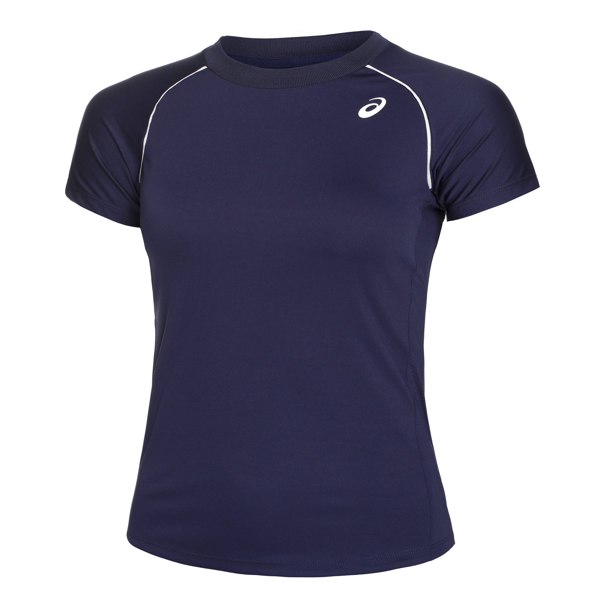 ASICS Piping Maglietta Donna - blu scuro, bianco