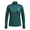 Tech 1/2 Zip-Twist Manica lunga Donna - color petrolio,