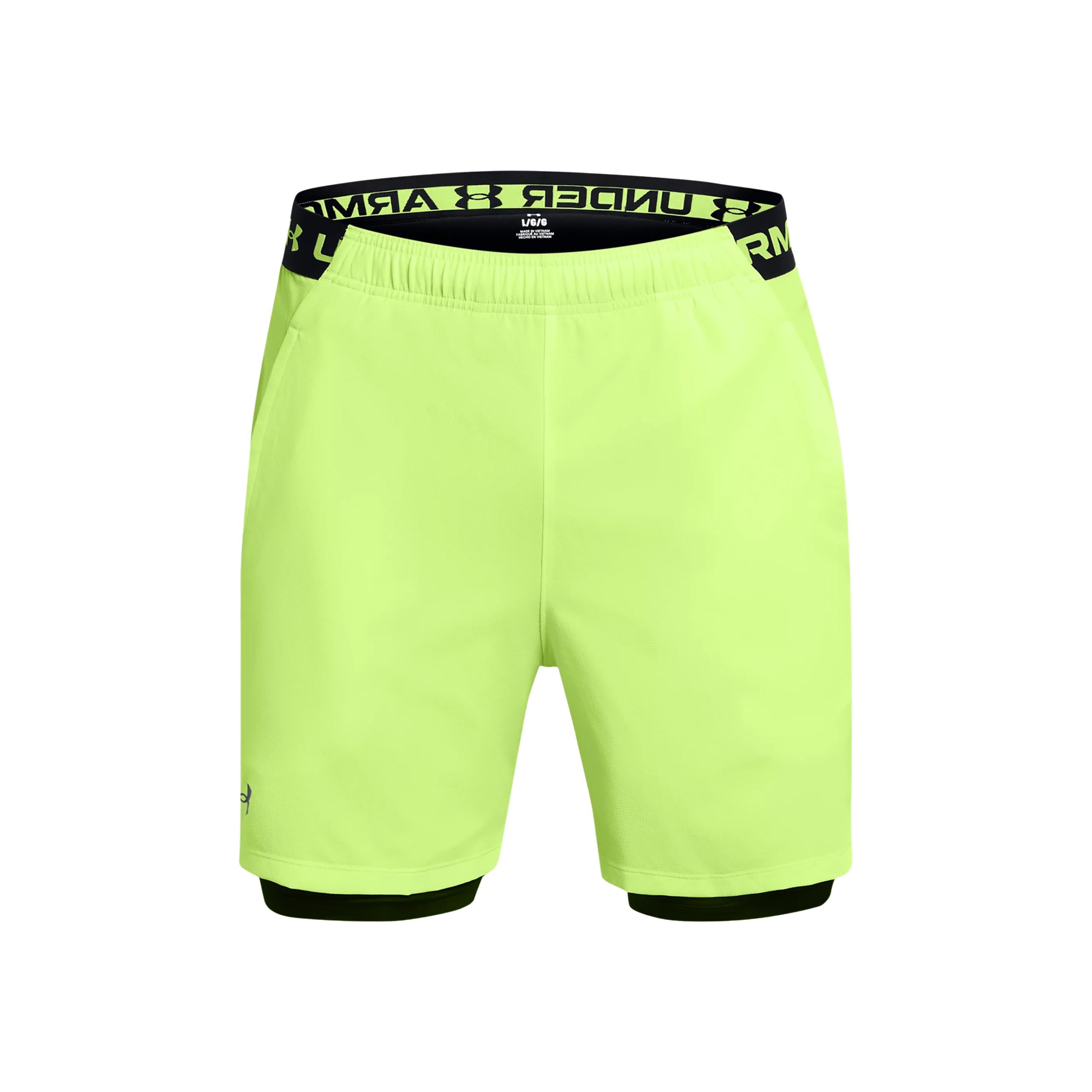 Under Armour Vanish Woven 2in1 Pantaloncini Uomini - verde,