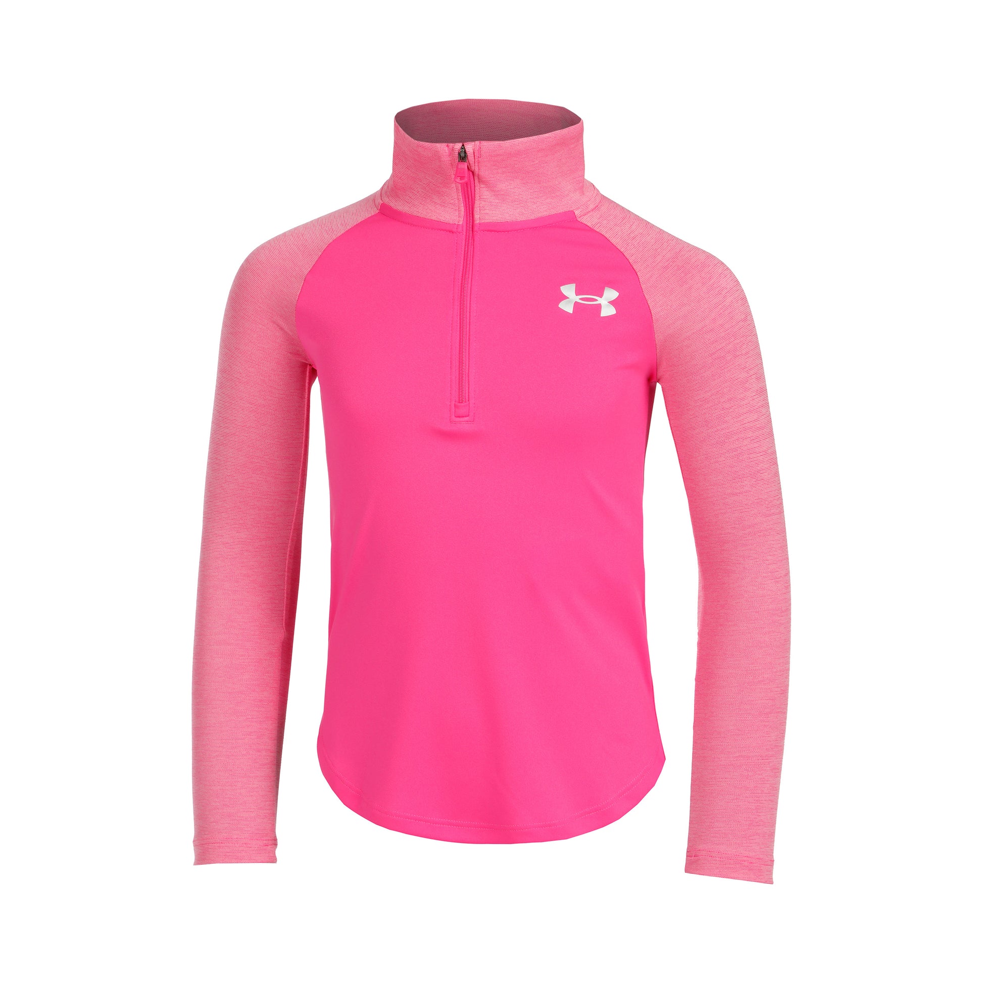 Under Armour Tech Graphic Half-Zip Manica lunga Ragazze - rosa neon,
