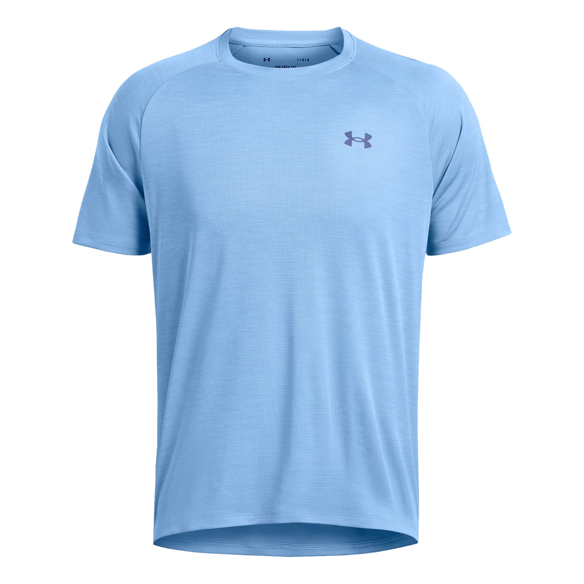Under Armour Tech Textured Maglietta Uomini - blu chiaro,