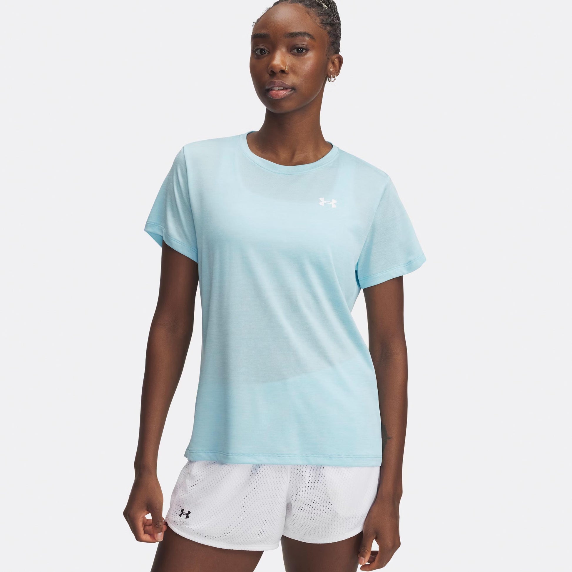 Under Armour Tech Twist Maglietta Donna - mint, bianco