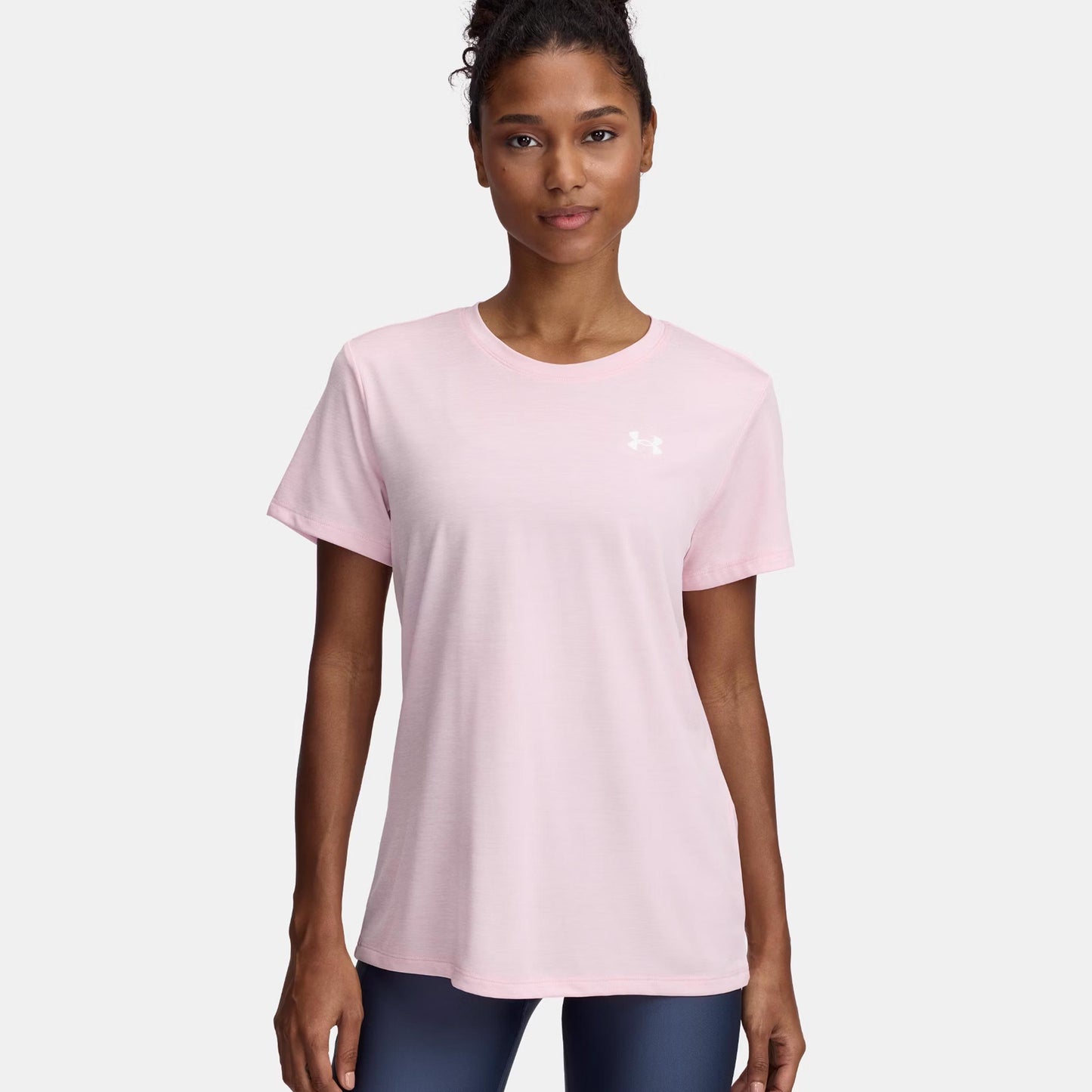Under Armour Tech Twist Maglietta Donna - rosa, bianco
