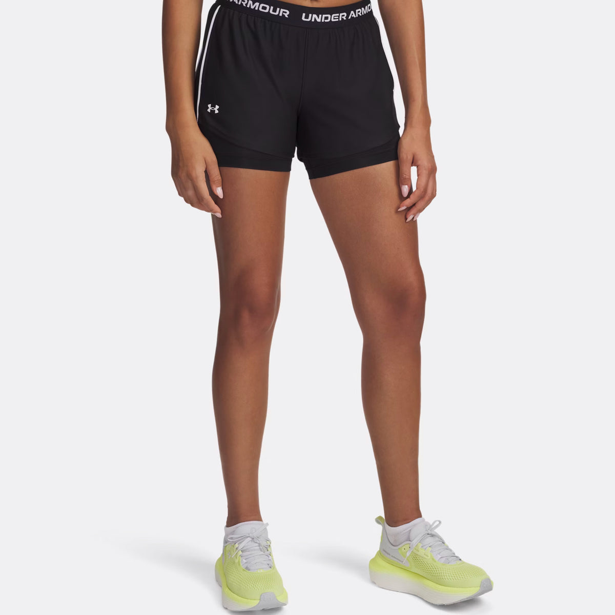 Under Armour Tech Play Up 2in1 Pantaloncino Attillato Donna-Nero