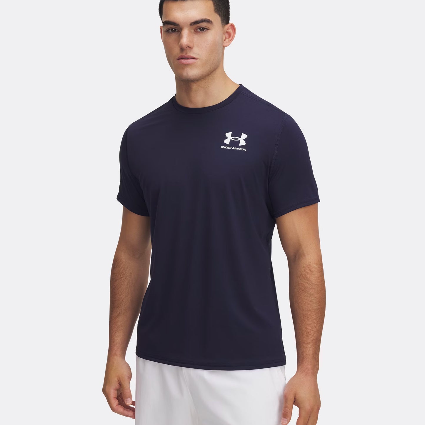 Under Armour Heatgear Fitted Maglietta Uomini-Blu Scuro