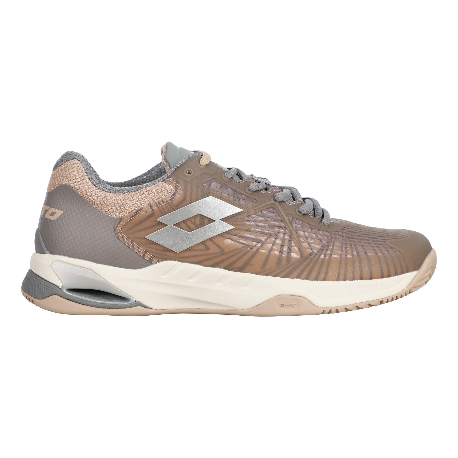 Lotto Mirage 100 II Scarpa per terra rossa Uomini - grigio, beige