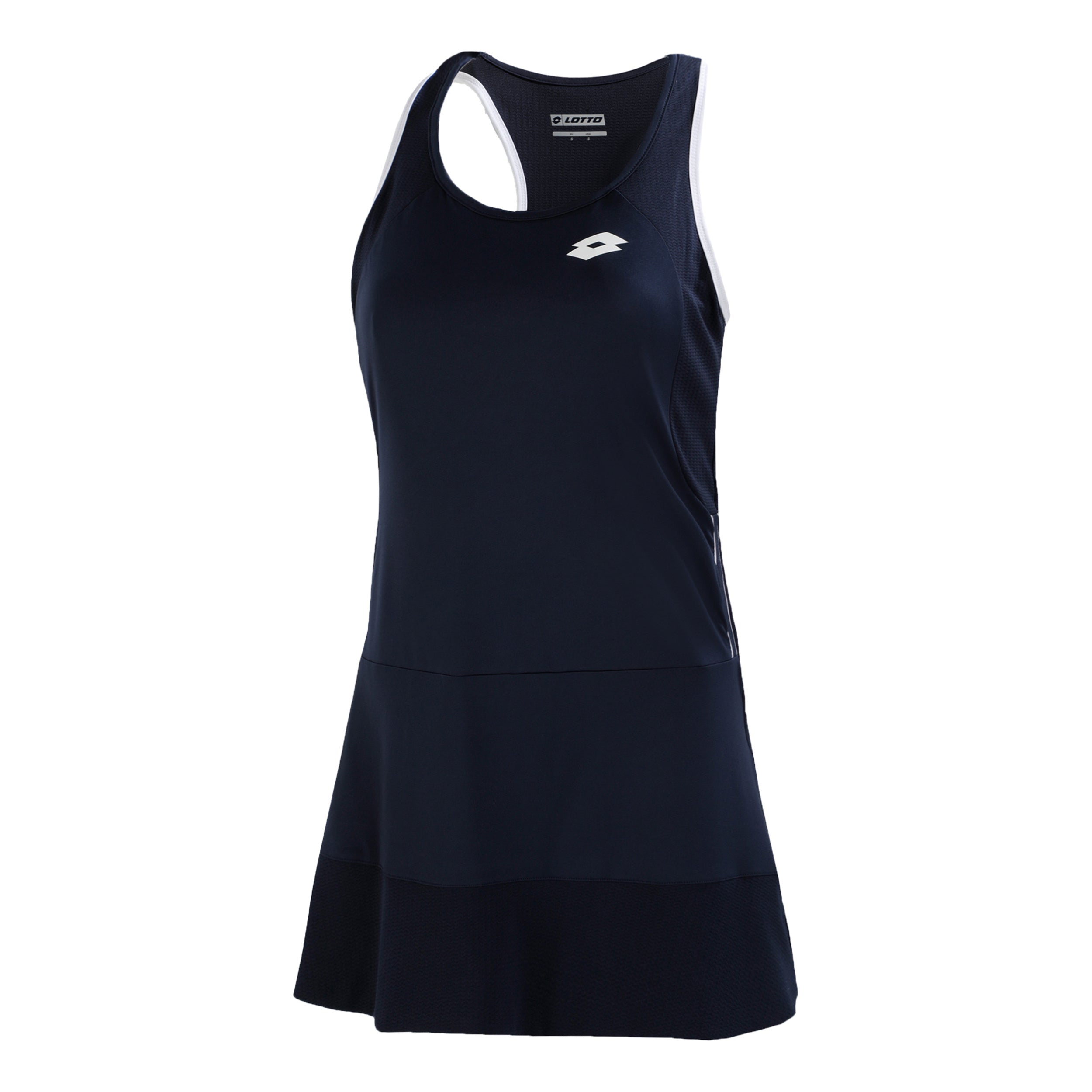Lotto Squadra II PL Abito Donna - blu scuro, bianco