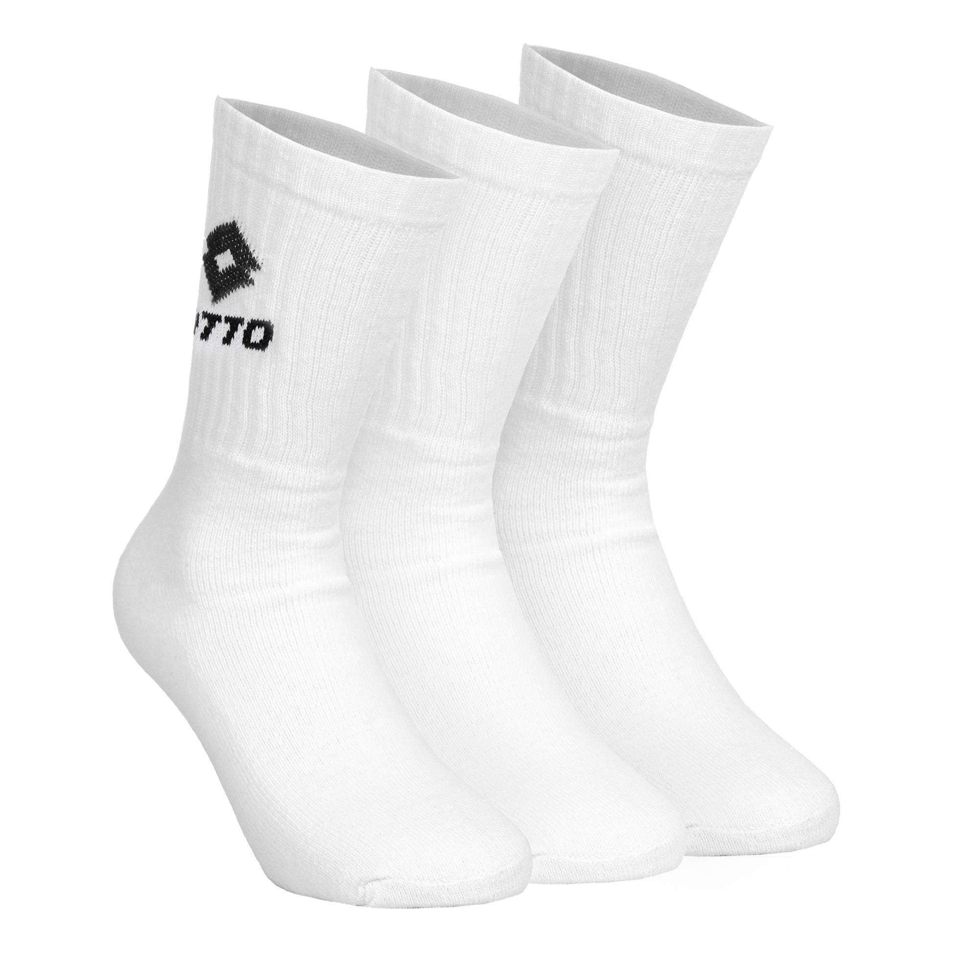 Lotto Calzini Da Tennis Confezione Da 3-Bianco