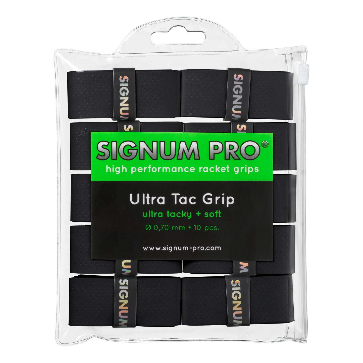 Signum Pro Ultra Tac Grip Confezione Da 10-Nero