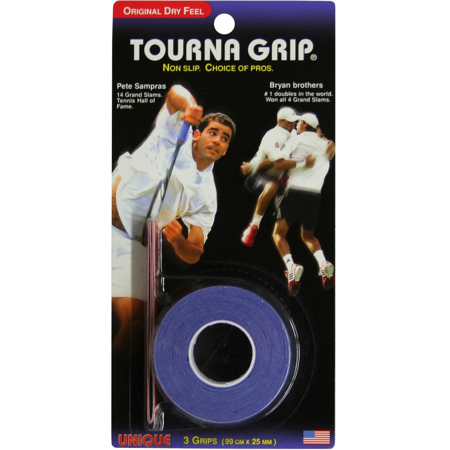 Tourna Grip Standard Confezione Da 3-Blu