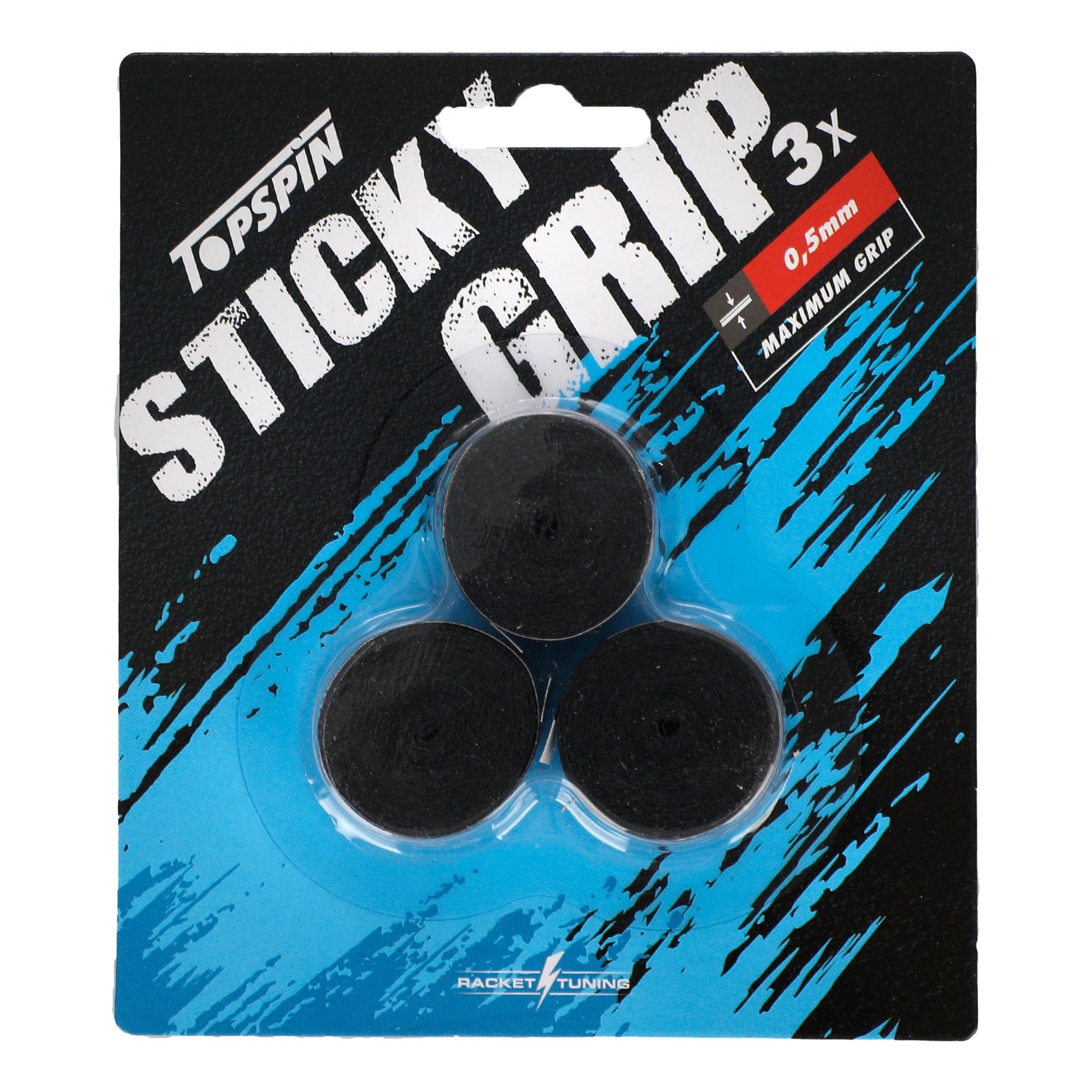 Topspin Sticky Grip Confezione Da 3-Nero