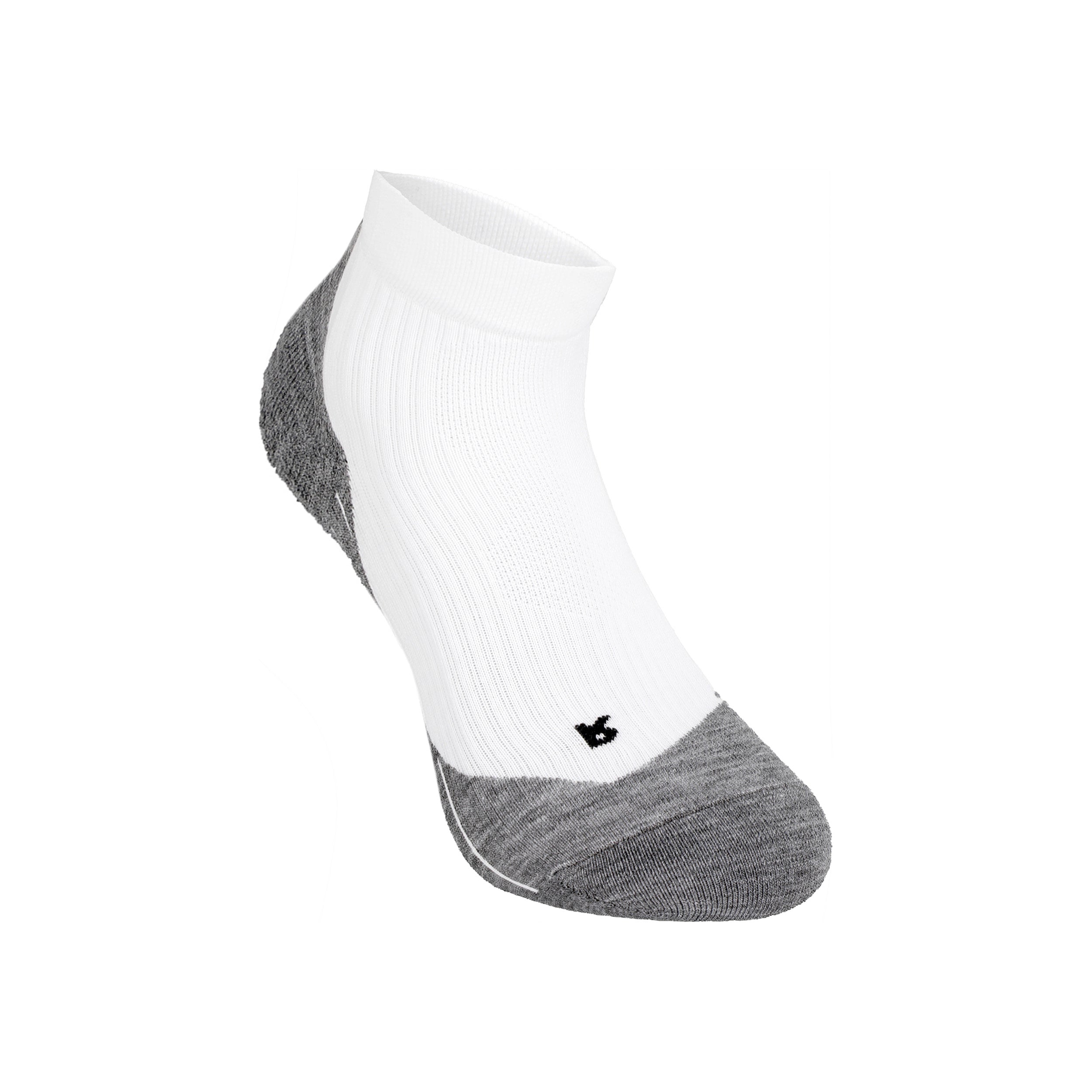 Falke TE4 Short Calzini Sportivi Donna-Bianco,Grigio Scuro