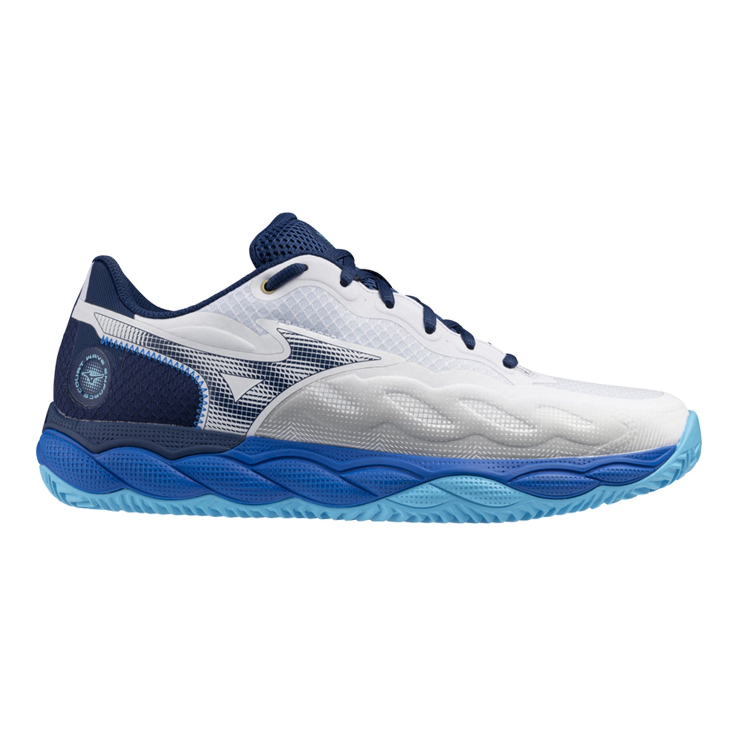 Mizuno Wave Enforce Court Scarpa per terra rossa Uomini - bianco, blu