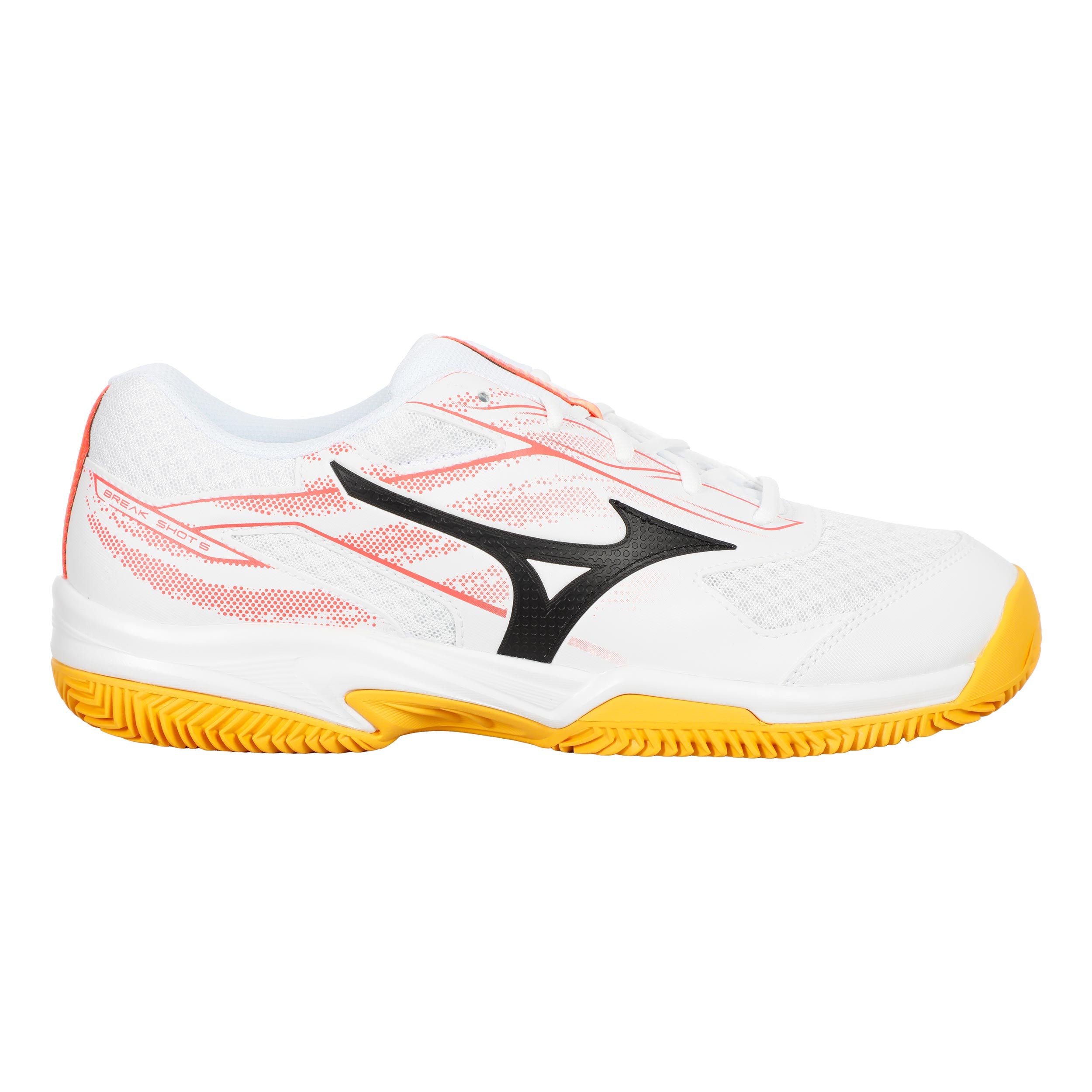 Mizuno Break Shot 5 Scarpa Per Terra Rossa Uomini-Bianco,Corallo