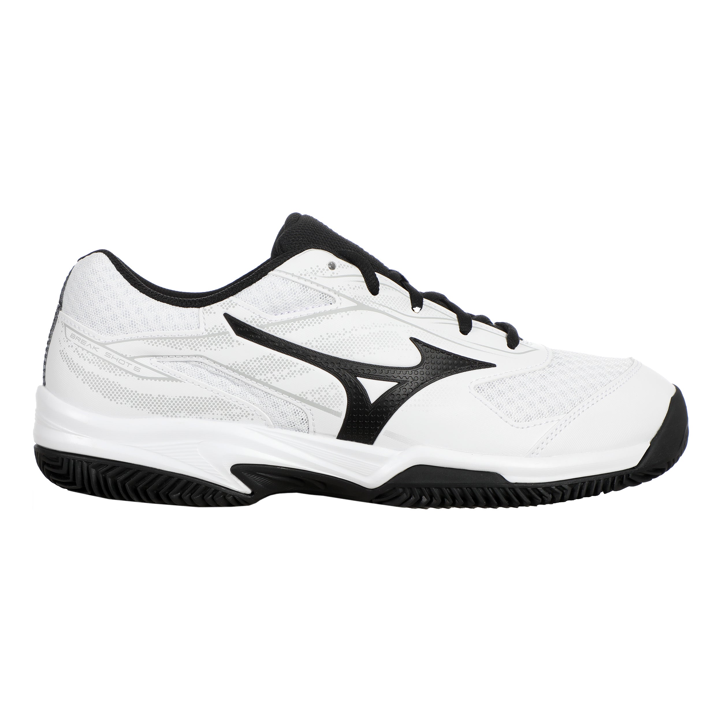 Mizuno Break Shot 5 Scarpa Per Terra Rossa Uomini-Bianco,Nero