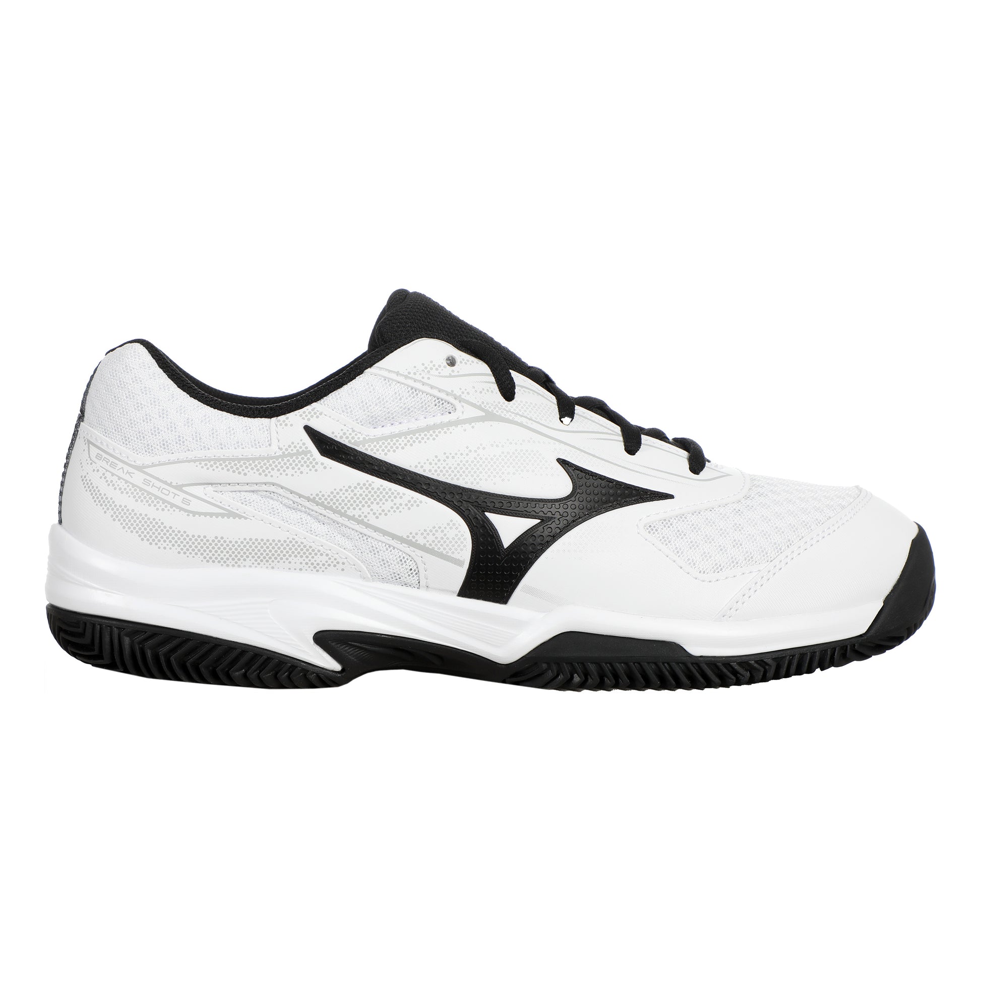 Mizuno Break Shot 5 Scarpa Per Terra Rossa Uomini-Bianco,Nero