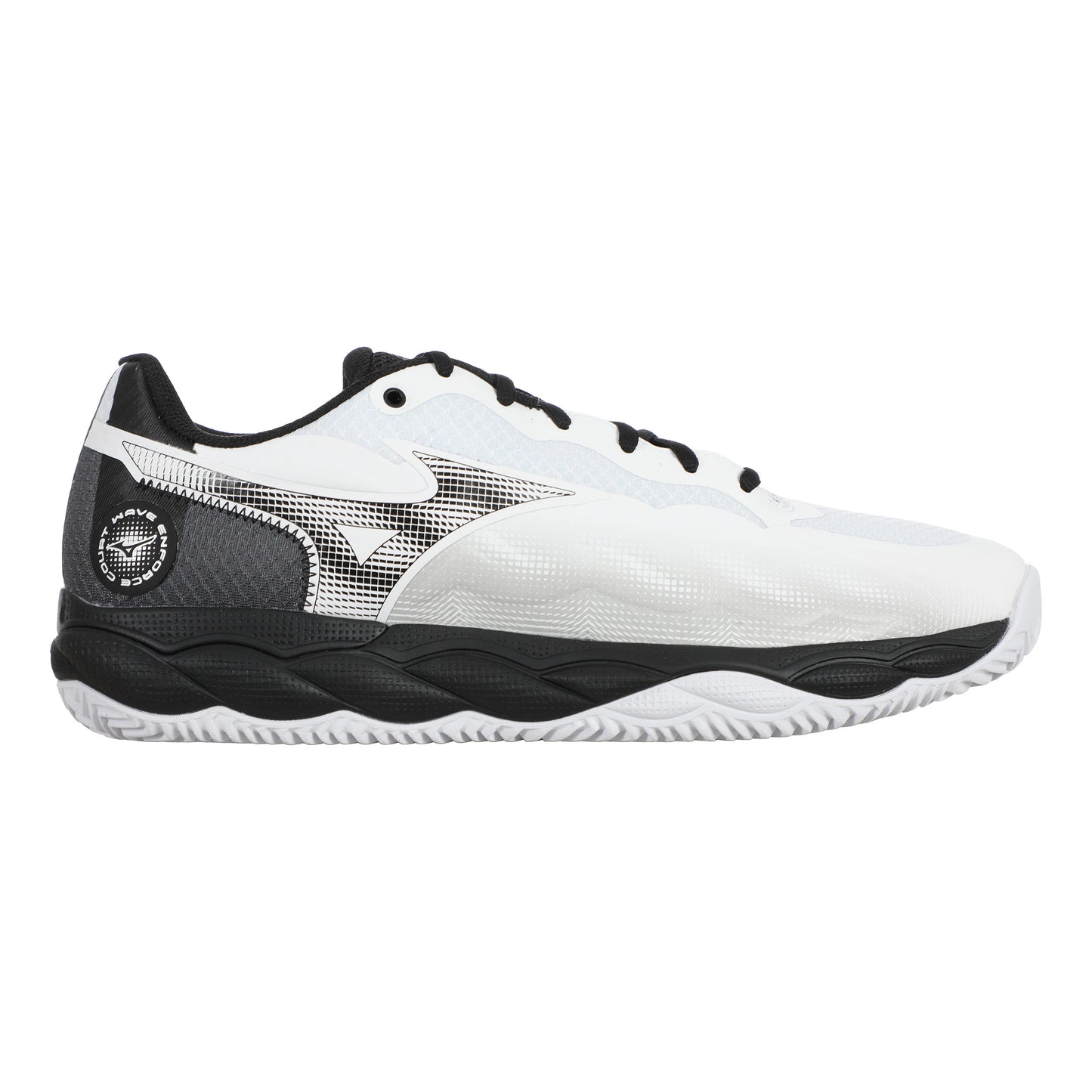 Mizuno Wave Enforce Court Scarpa Per Terra Rossa Uomini-Bianco,Nero