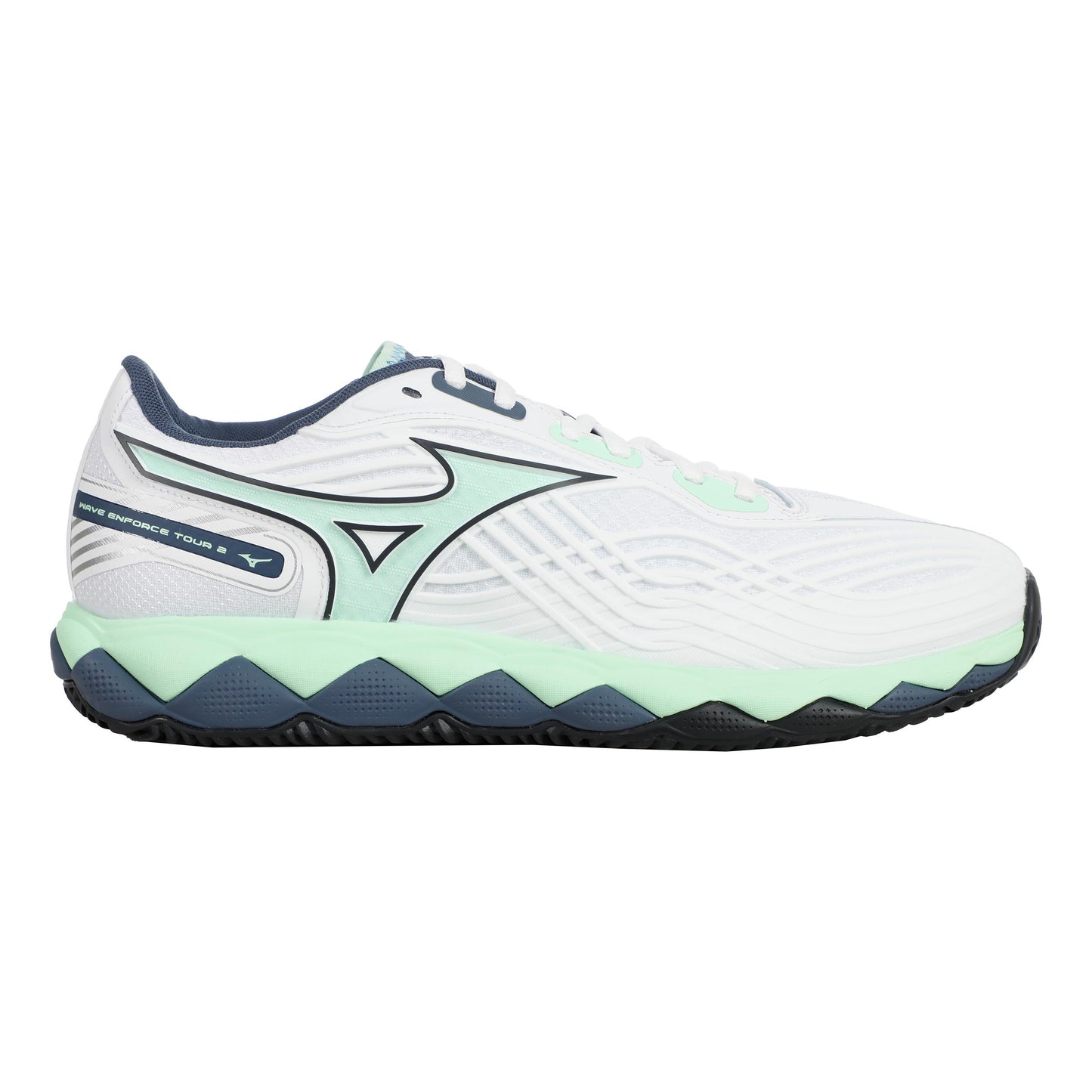 Mizuno Wave Enforce Tour 2 Scarpa Per Terra Rossa Uomini-Bianco,Mint