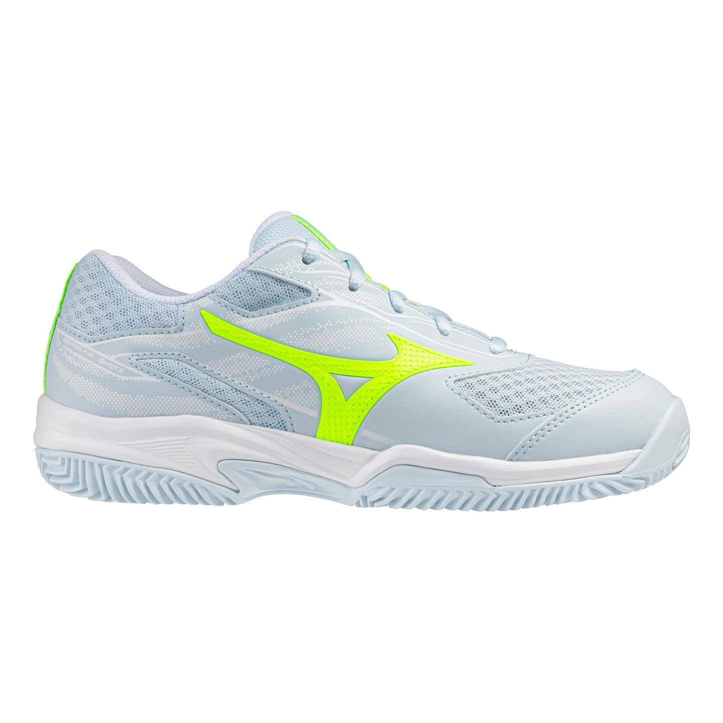 Mizuno Break Shot 5 Scarpa per tutte le superfici Donna-bianco, giallo neon