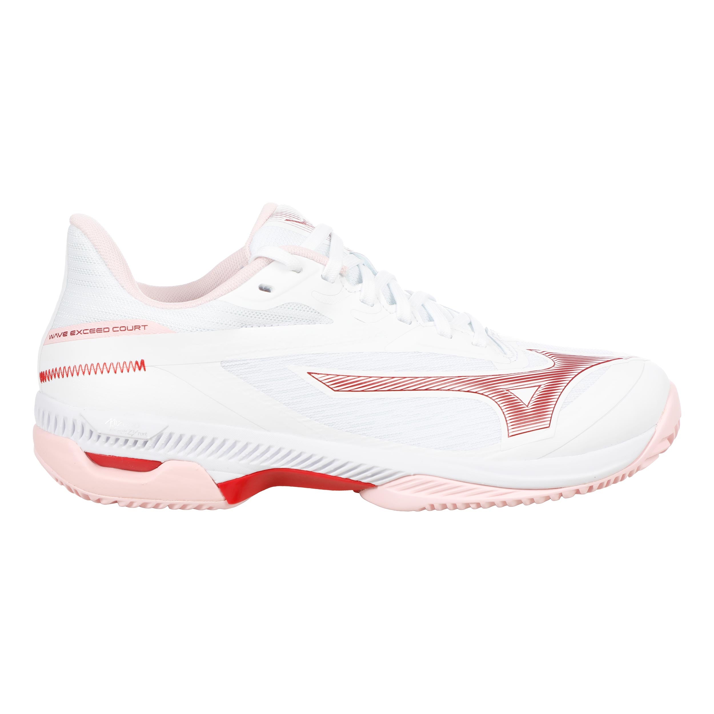 Mizuno Wave Exceed Court Scarpa per terra rossa Uomini-bianco, berry