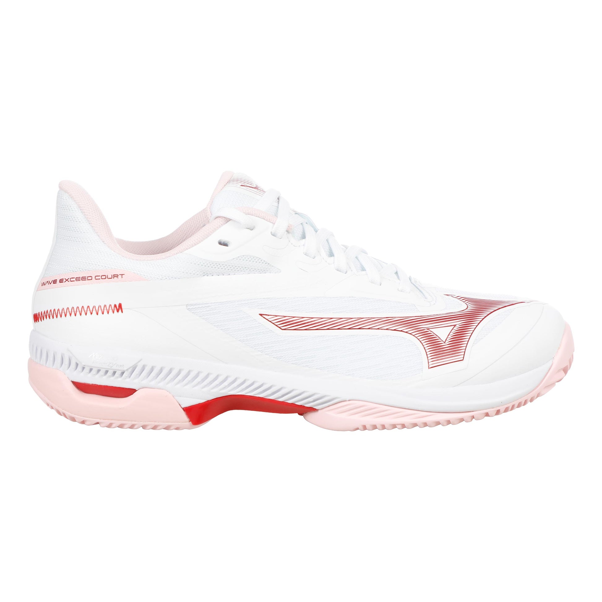 Mizuno Wave Exceed Court Scarpa per terra rossa Uomini-bianco, berry