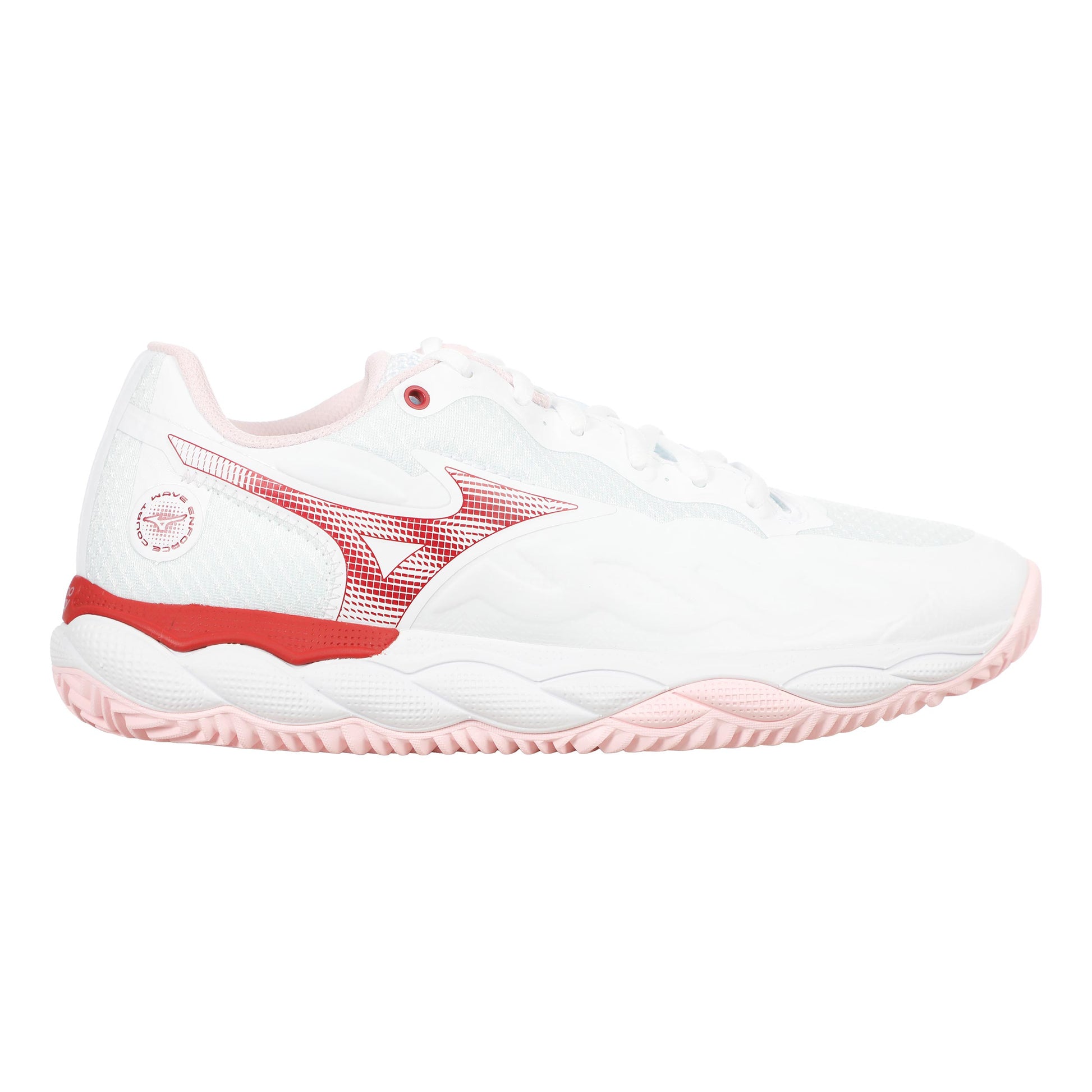 Mizuno Wave Enforce Court Scarpa per terra rossa Donna - bianco, bacca