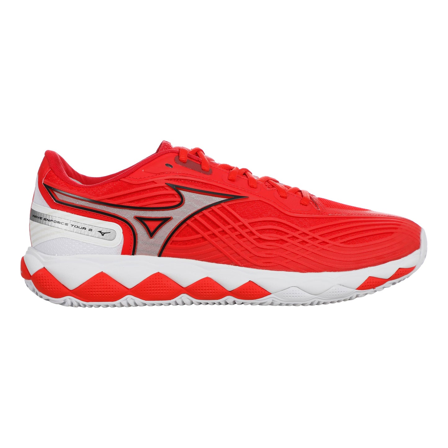 Mizuno Wave Enforce Tour 2 Scarpa per terra rossa Uomini - rosso, bianco