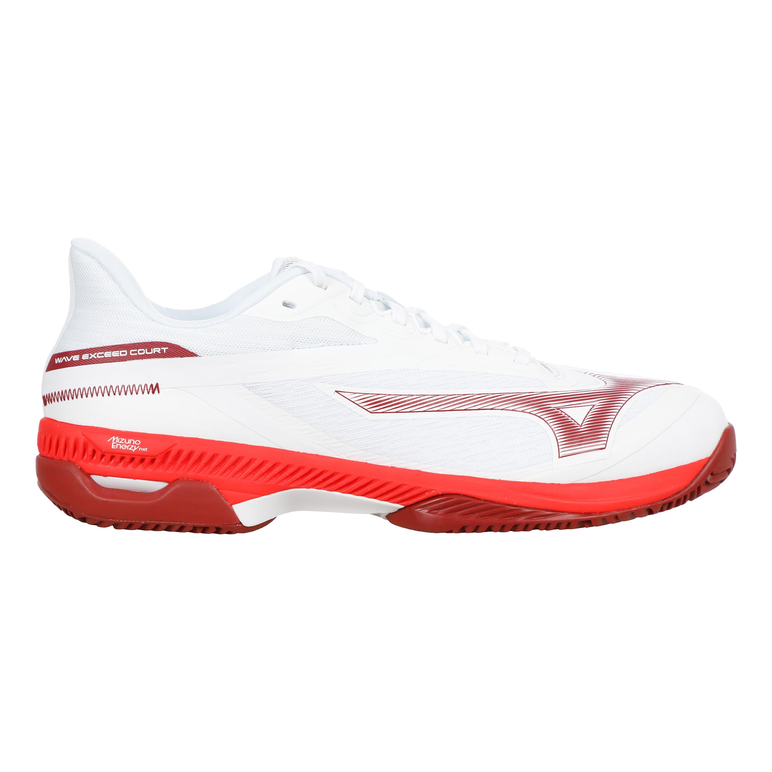Mizuno Wave Exceed Court Scarpa per terra rossa Uomini - bianco, rosso