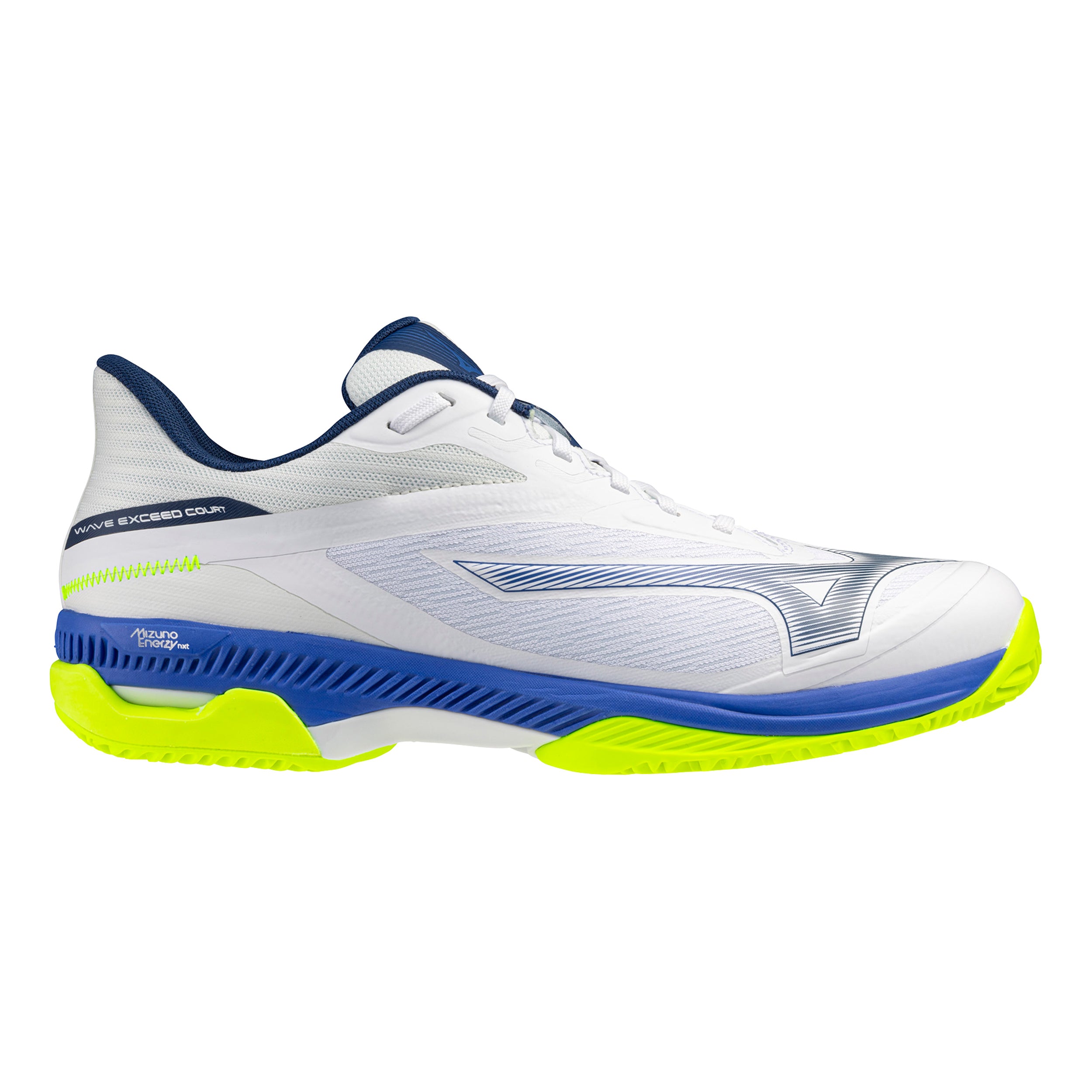 Mizuno Wave Exceed Court Scarpa per terra rossa Uomini - bianco, blu
