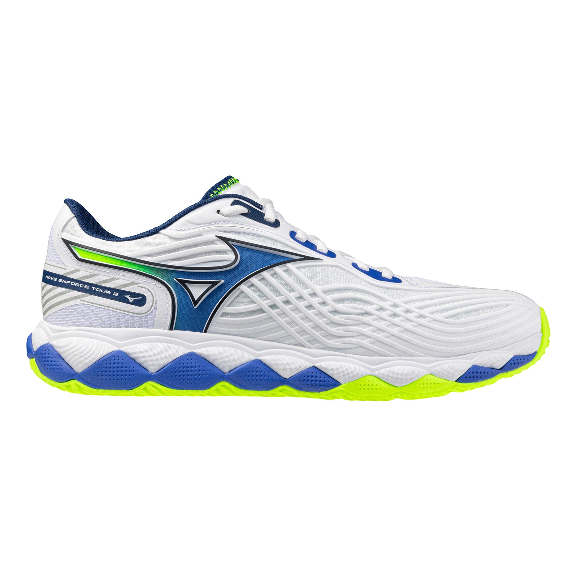 Mizuno Wave Enforce Tour 2 Scarpa per tutte le superfici Uomini - bianco, lime
